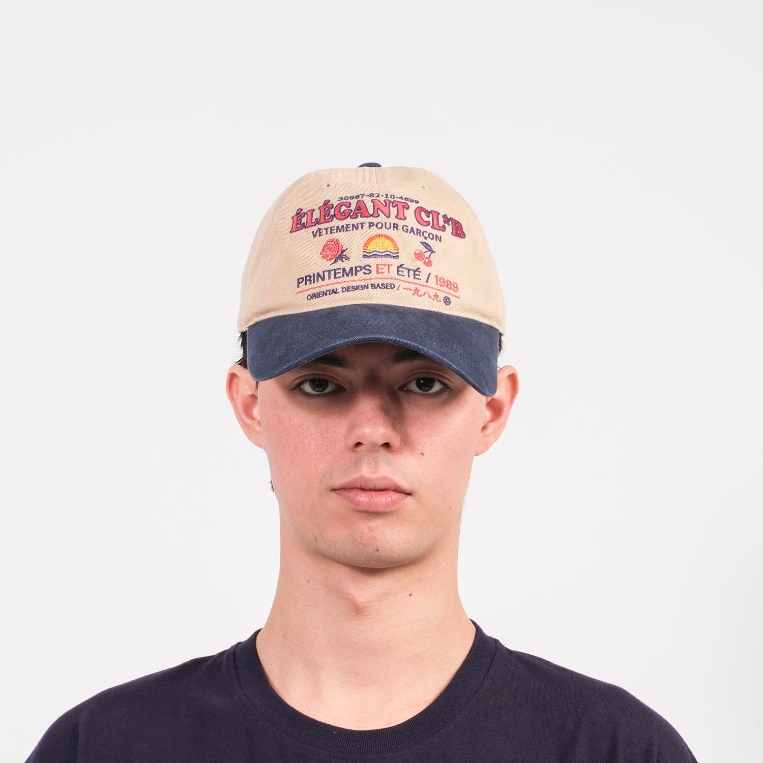 キャップ CONICHIWA bonjour Elegant Cap Beige Navy CONICHIWA BONJOUR] CB ELEGANT CAP _ BEIGE/NAVY