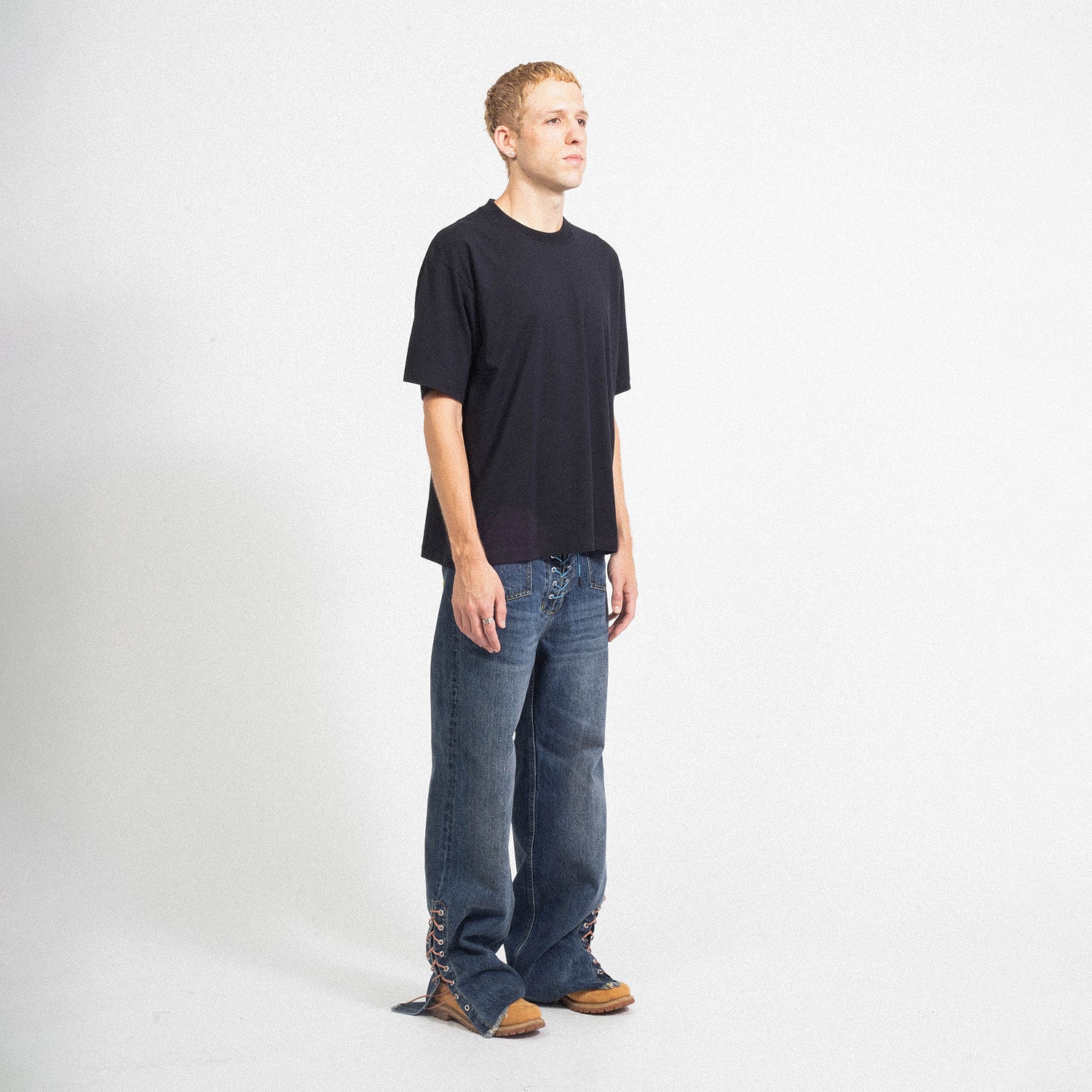 [STOCKHOLM (SURFBOARD) CLUB] LAX LACE-UP TROUSERS  _ BLUE