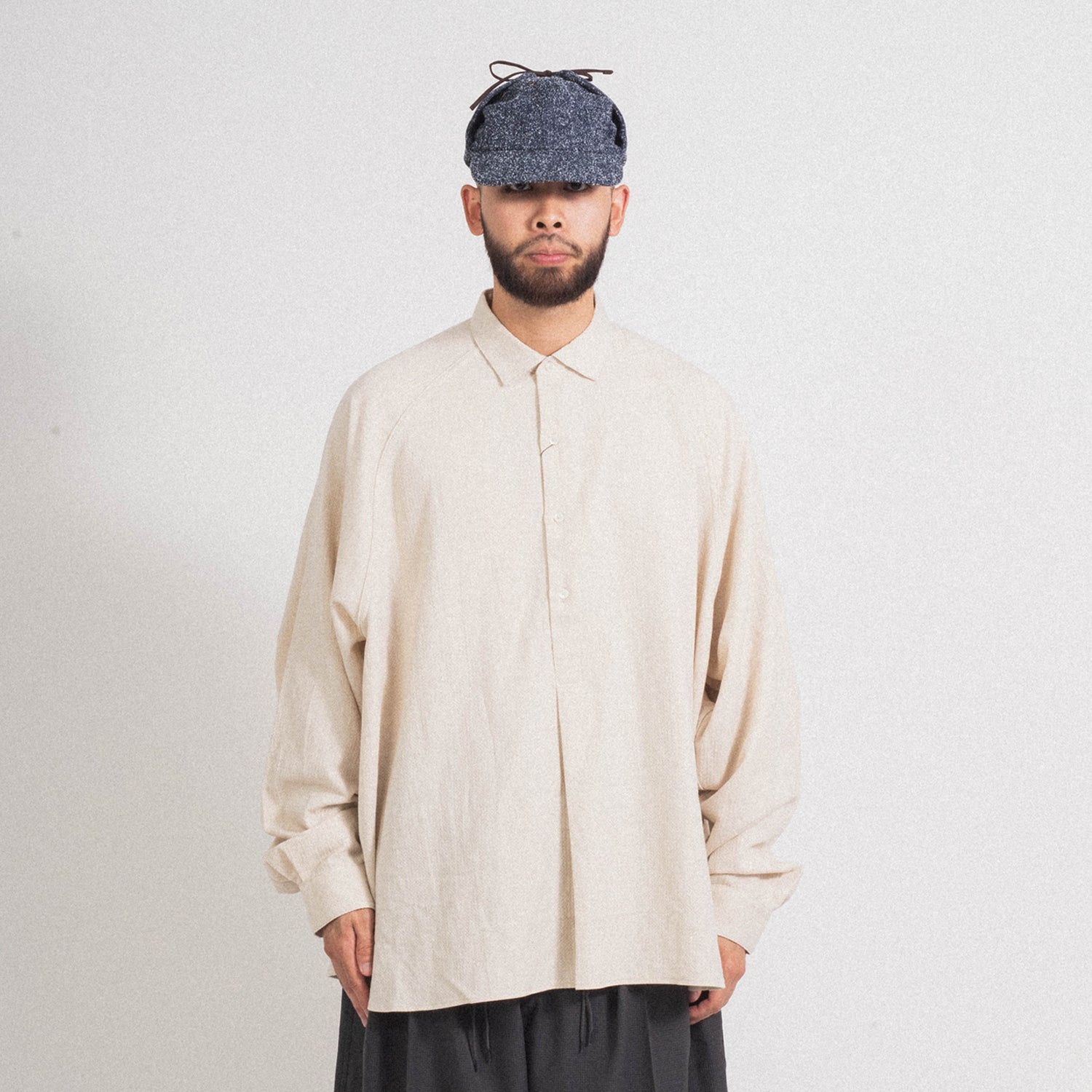 SILLAGE] POPOVER SHIRT JACQUARD _ IVORY