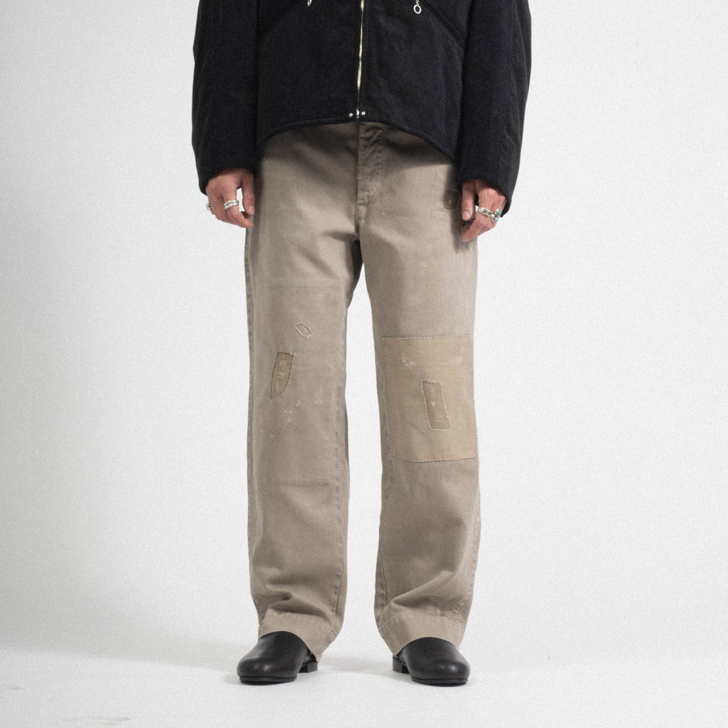 [OLD JOE] PADED BACK ROVER TROUSER SCAR FACE _ EUCALYPTUS