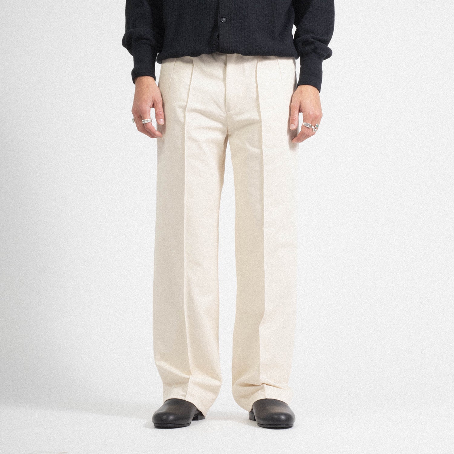 [OLD JOE] FRONT TUCK ARMY TROUSER _ BONE