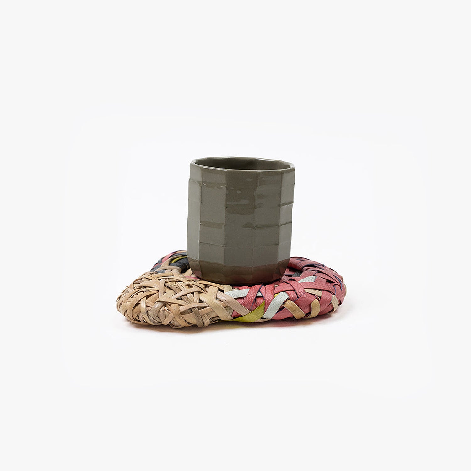 [SPACE AVAILABLE] WOVEN ECOLOGY COASTER _ NATURAL MIX