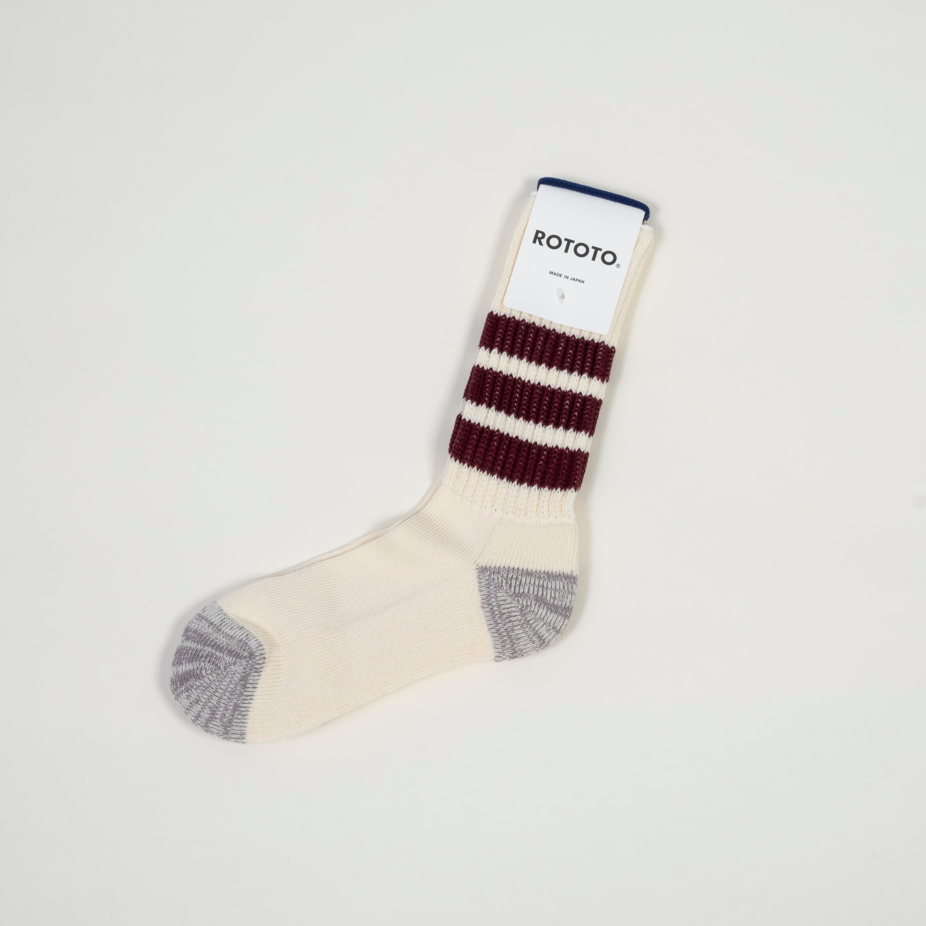 [ROTOTO] R1255 COARSE RIBBED _ BORDEAUX