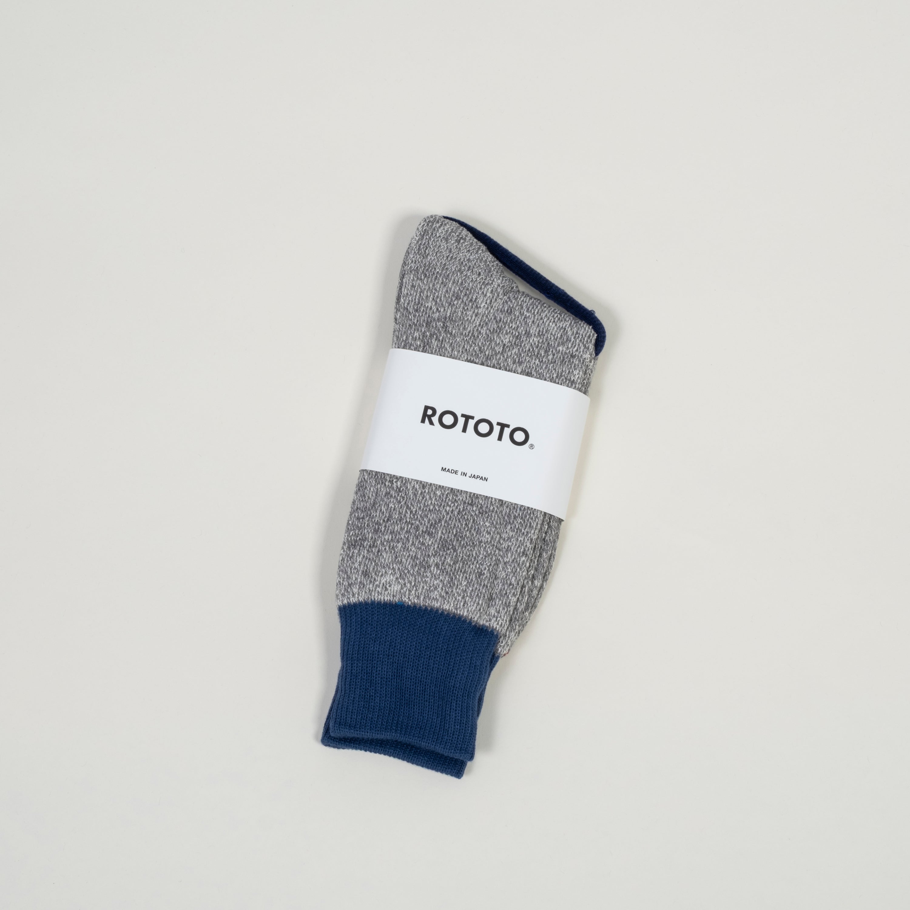 [ROTOTO] R1515 DOUBLE FACE CREW _ BLUE/GREY