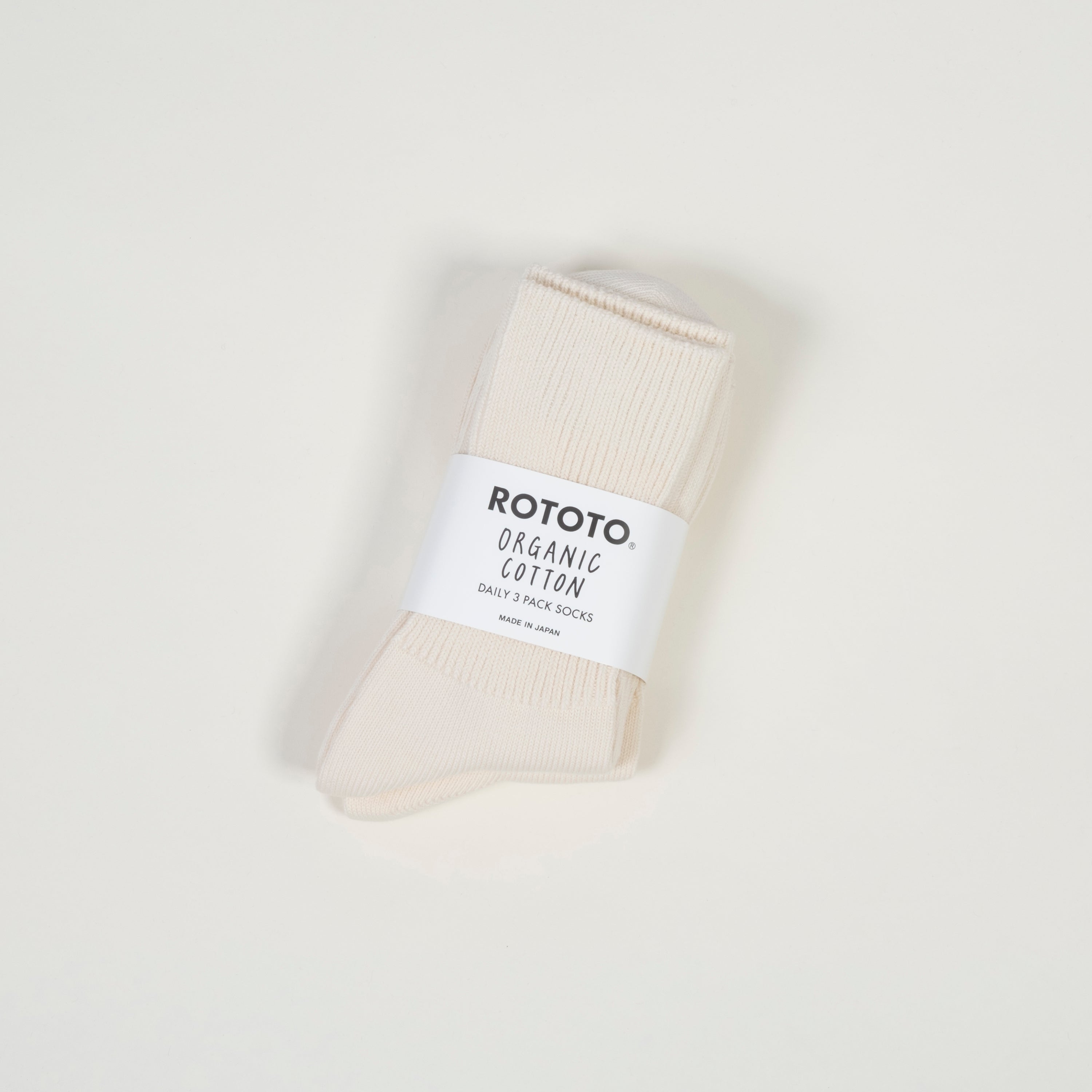 [ROTOTO] R1427 ORGANIC DAILY 3 _ IVORY