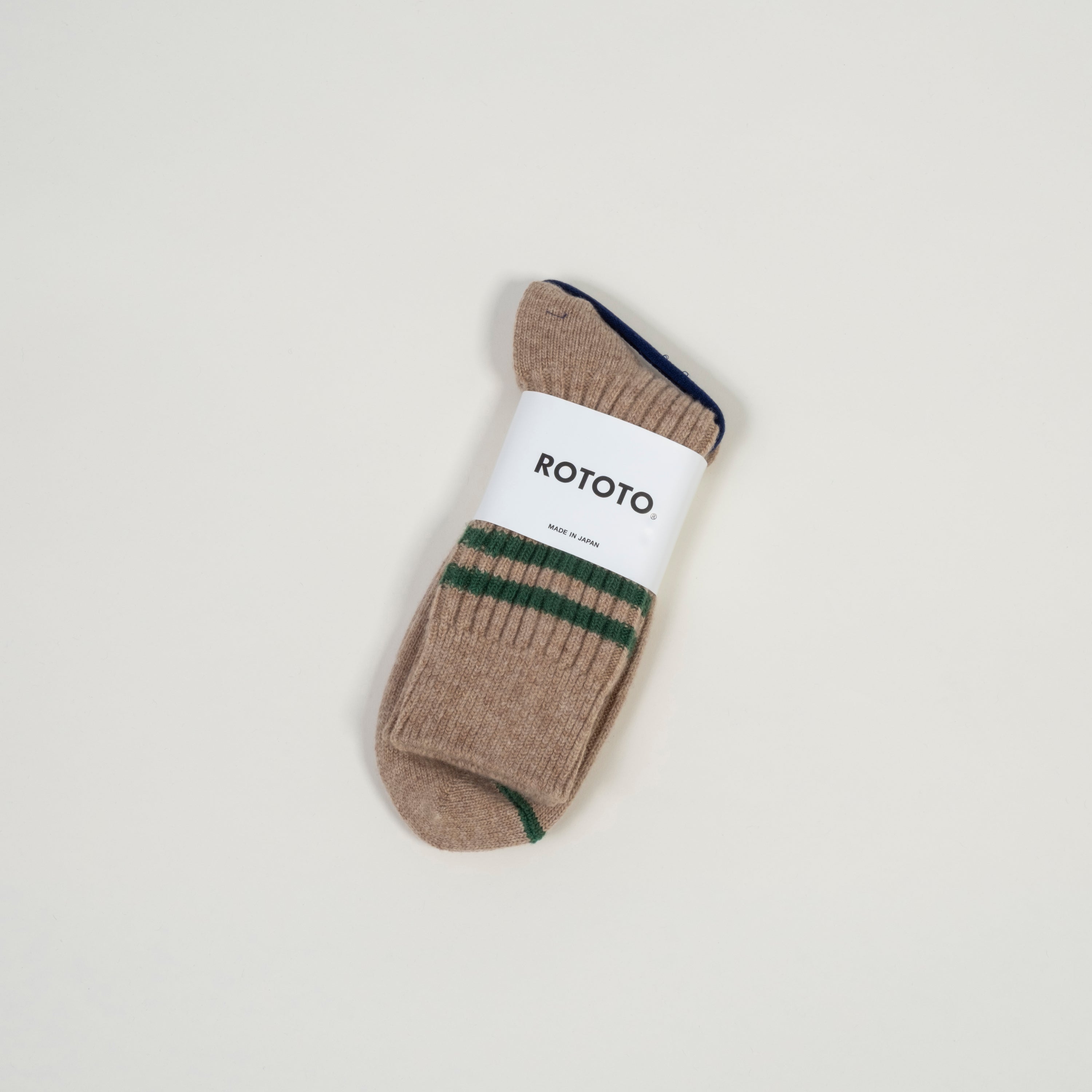 [ROTOTO] R1489 MERINO LAMBS _ BEIGE/GREEN