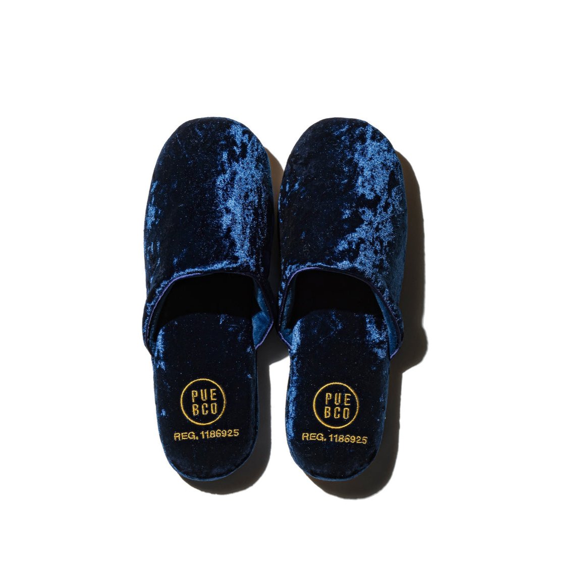 [PUEBCO] VELVET SLIPPER _ NAVY BLUE