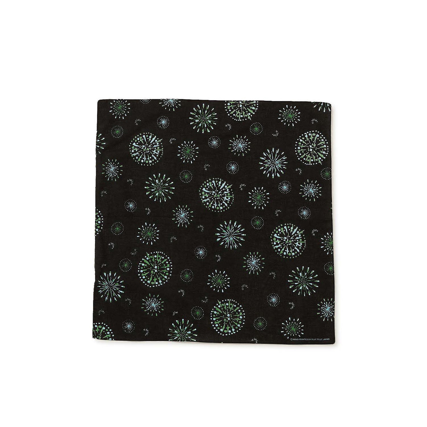 [BLUE BLUE JAPAN] UNISEX WOVEN FIREWORK BANDANA _ BLACK