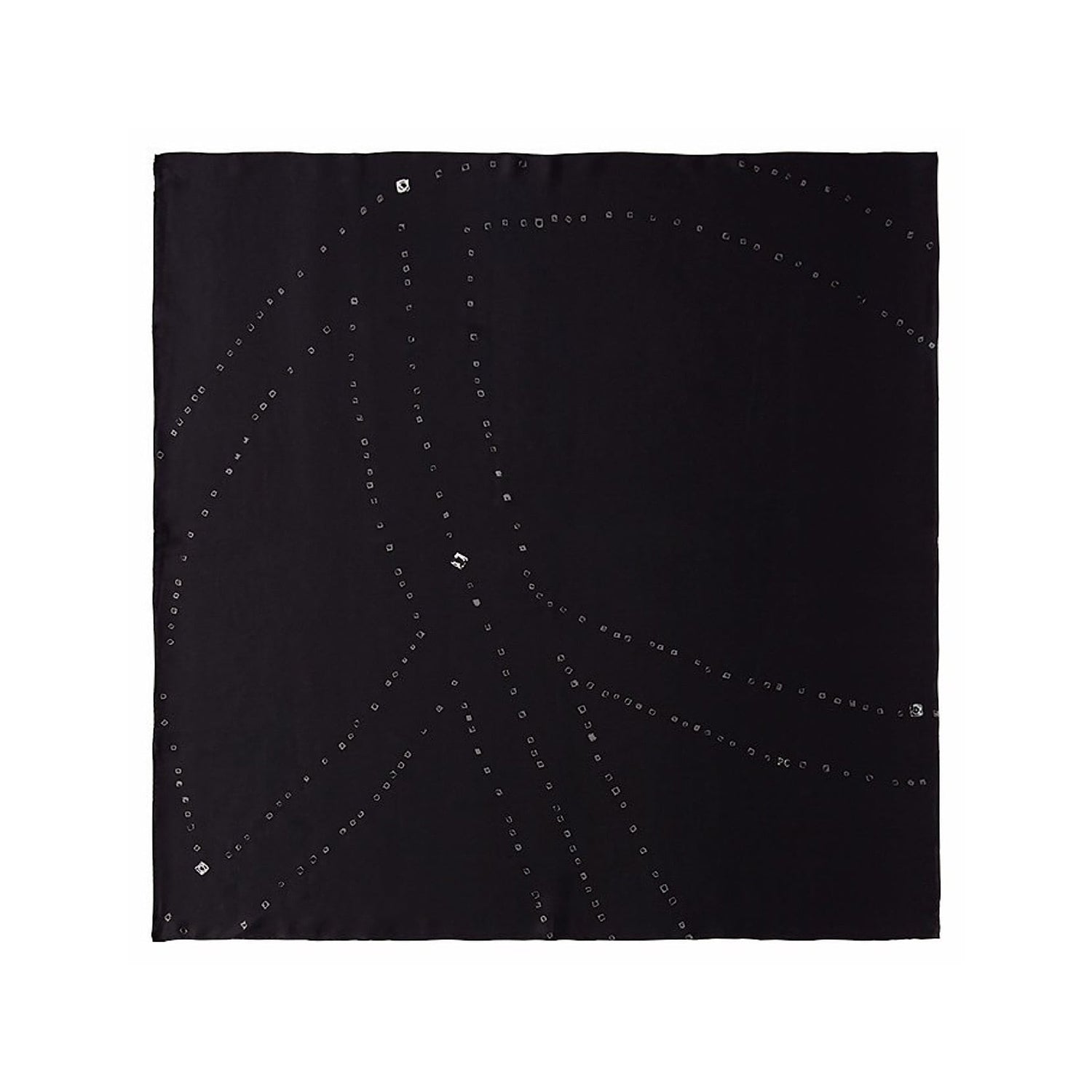 [PORTER CLASSIC] SILK SCARF PEACE MOTIF _ BLACK