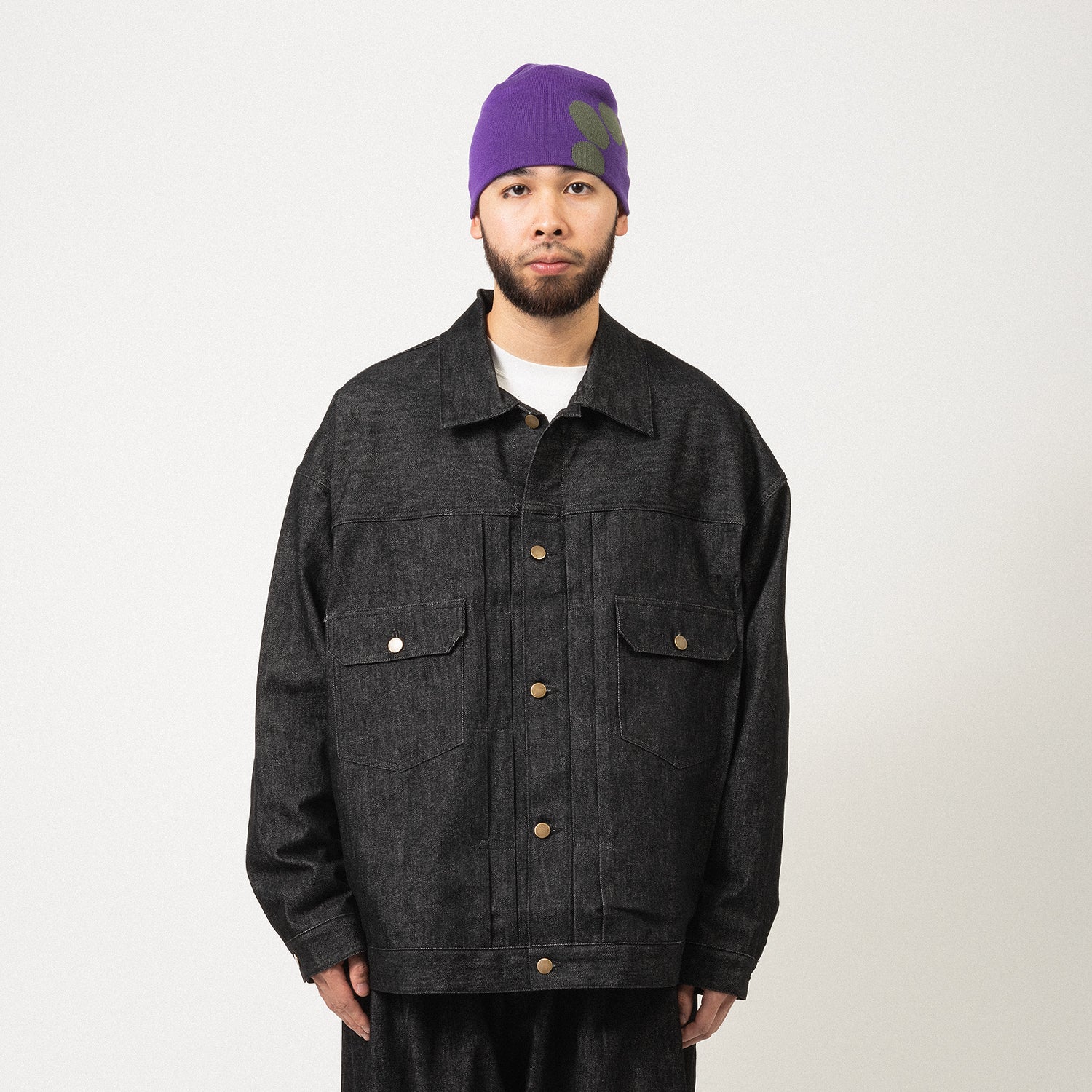 [SILLAGE] ORGANIC DENIM JACKET _ BLACK ONE WASH