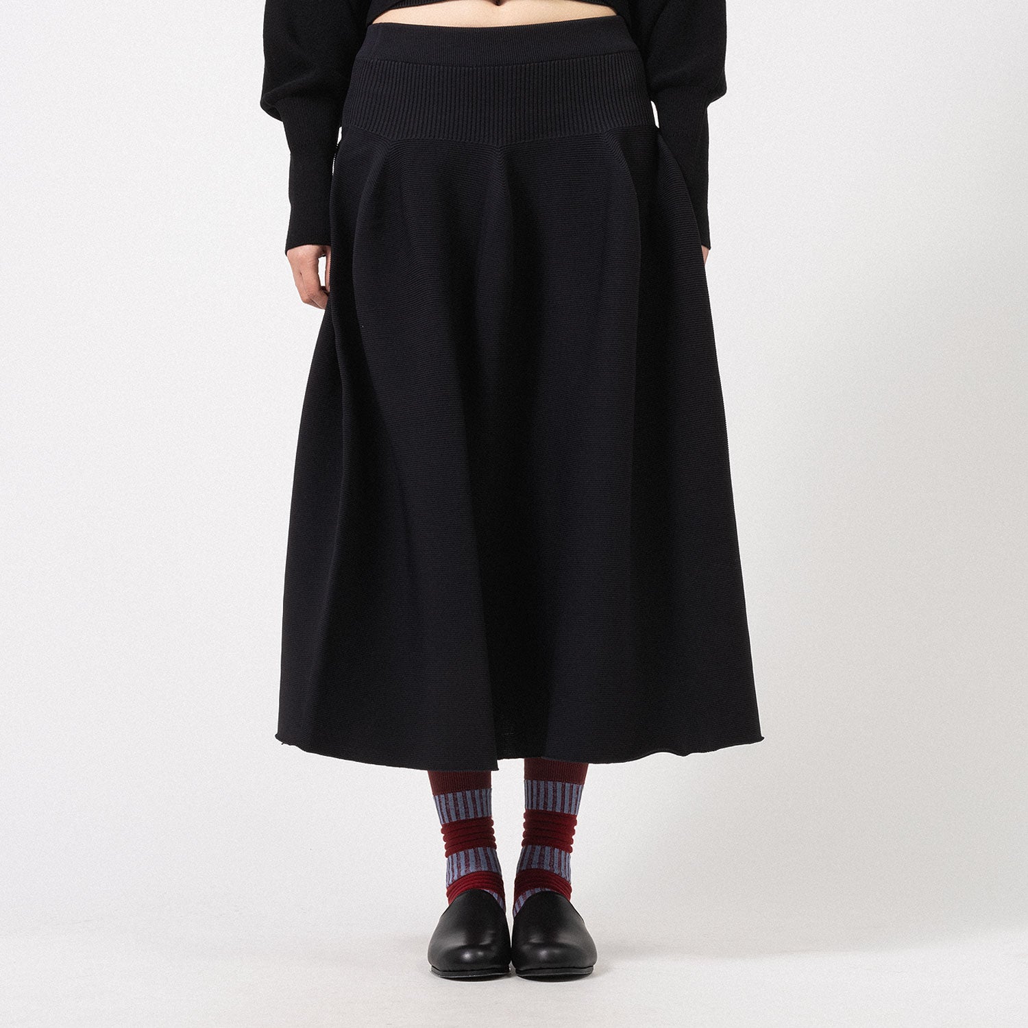 [CFCL] CF008KG119 POTTERY SKIRT _ BLACK