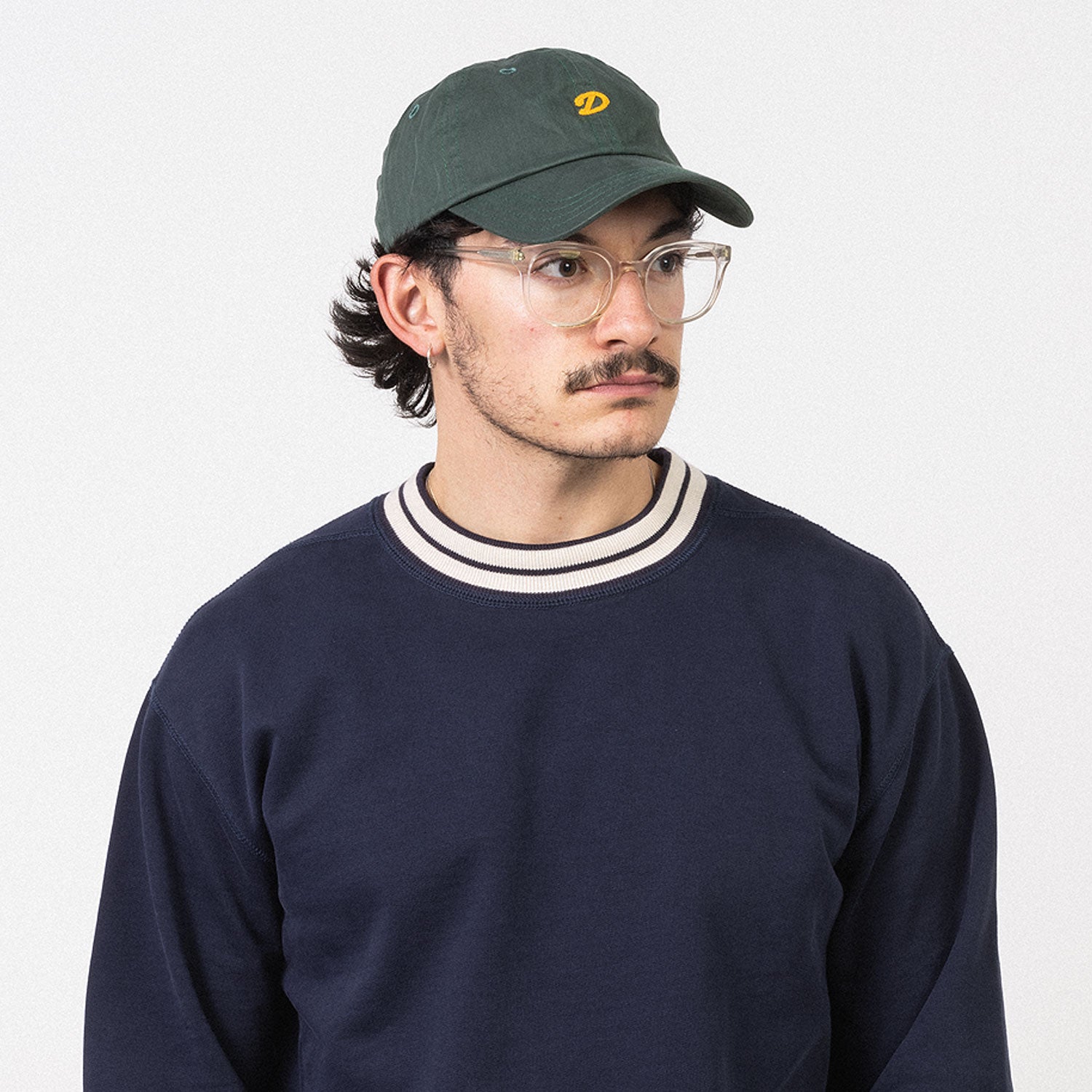 [DRAKE'S] WAXED HERRINGBONE BASEBALL HAT _ BOTTLE GREEN