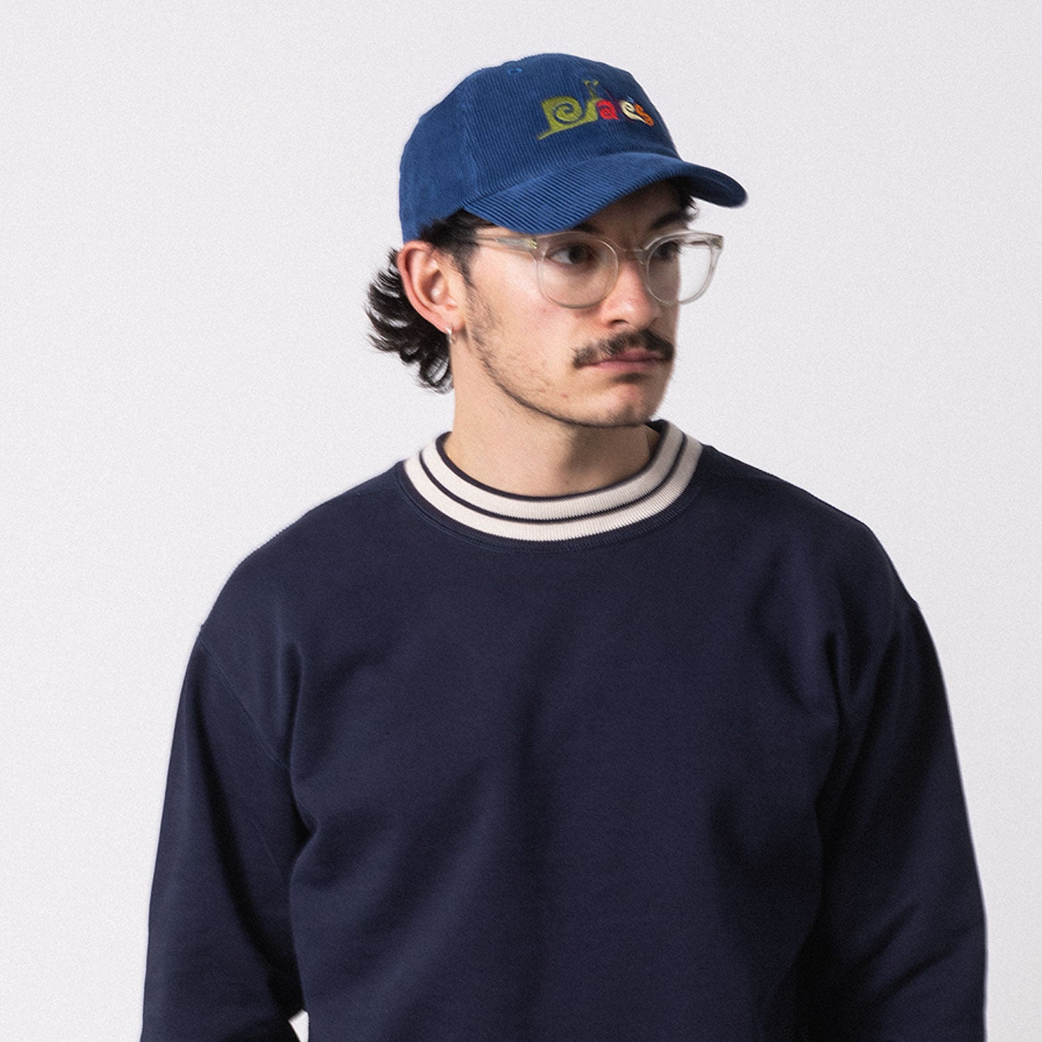 [DRAKE'S] CORDUROY BASEBALL HAT _ NAVY