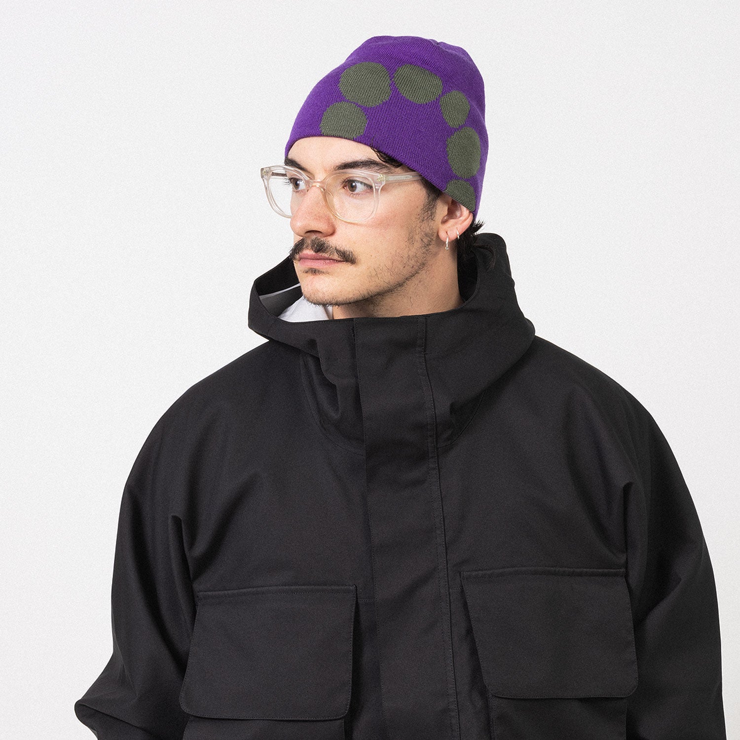 [GANDER] ARCH BEANIE _ PURPLE