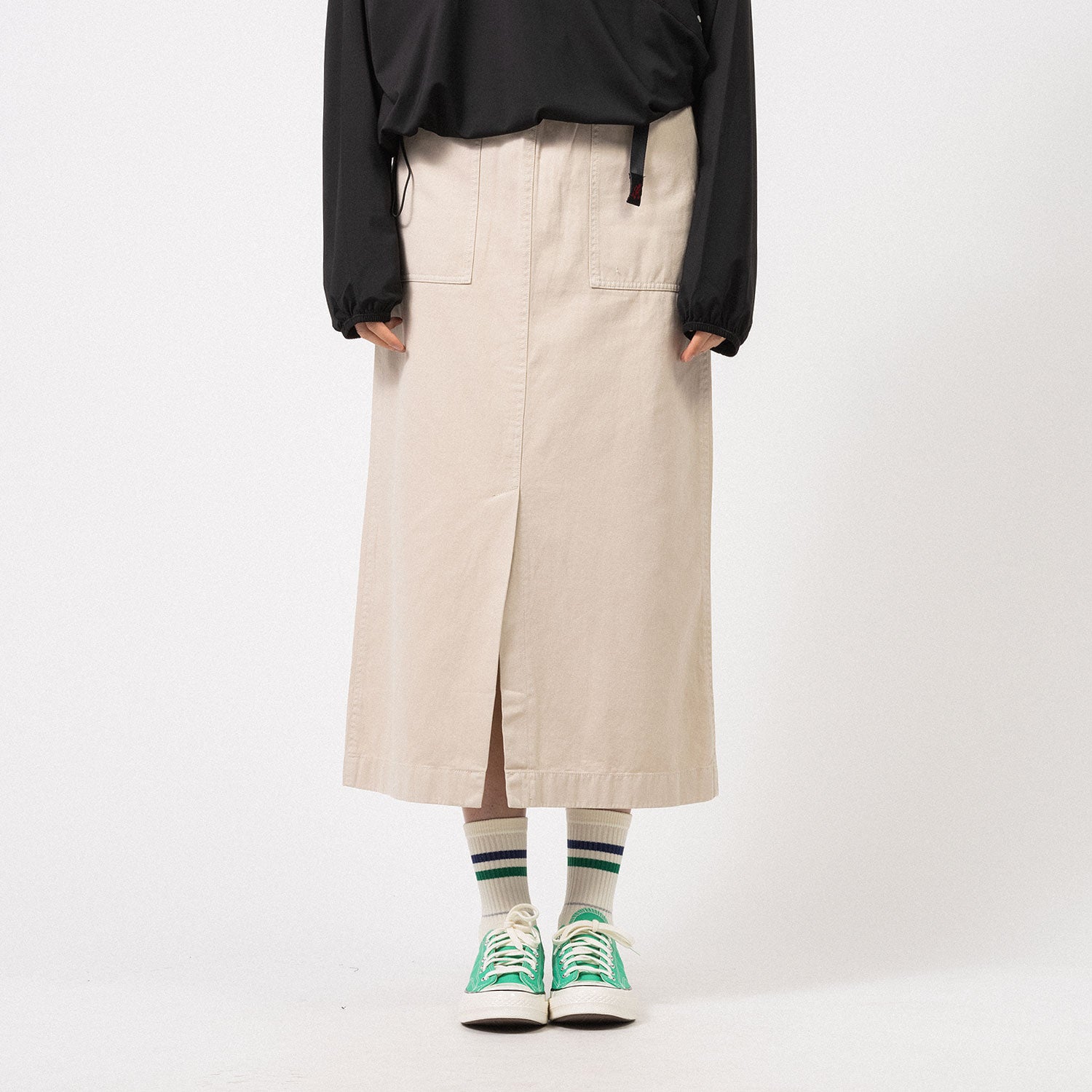 [GRAMICCI] LONG BAKER SKIRT _ US CHINO