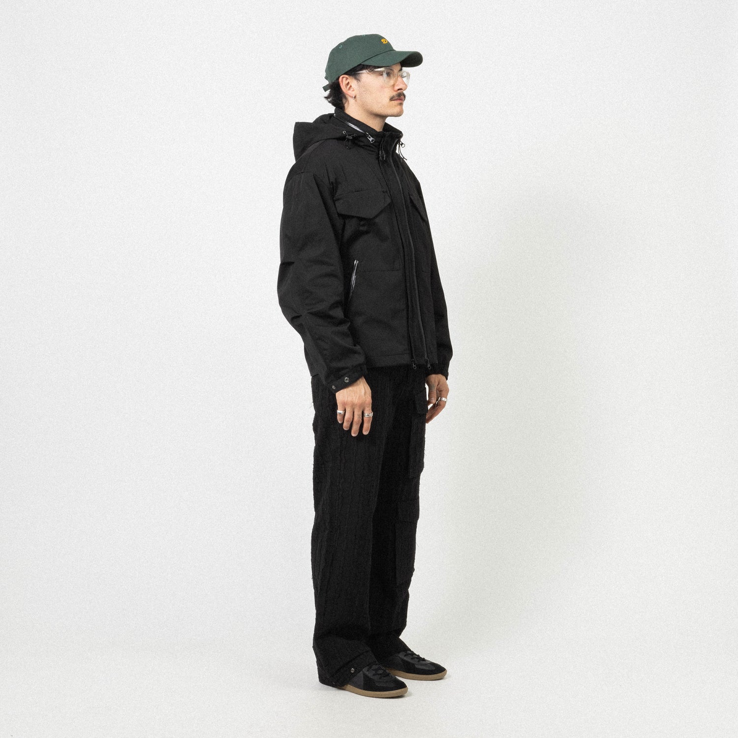 [UNAFFECTED] DOUBLE ZIP FIELD JUMPER _ BLACK