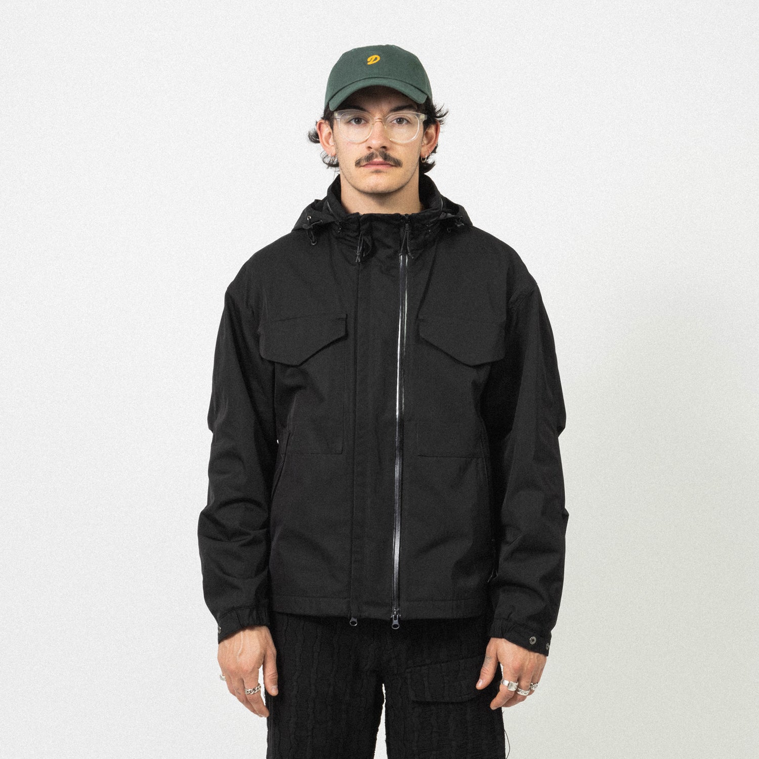 [UNAFFECTED] DOUBLE ZIP FIELD JUMPER _ BLACK