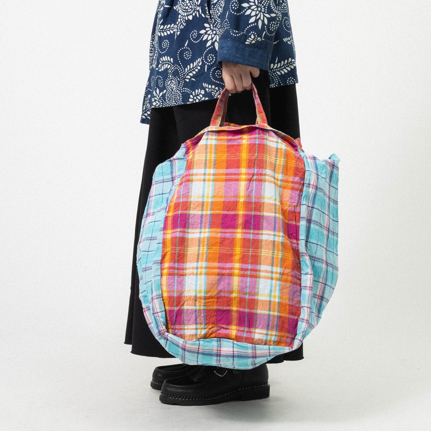 [AMIACALVA] EASY BAG (L) _ PLAID ORANGE