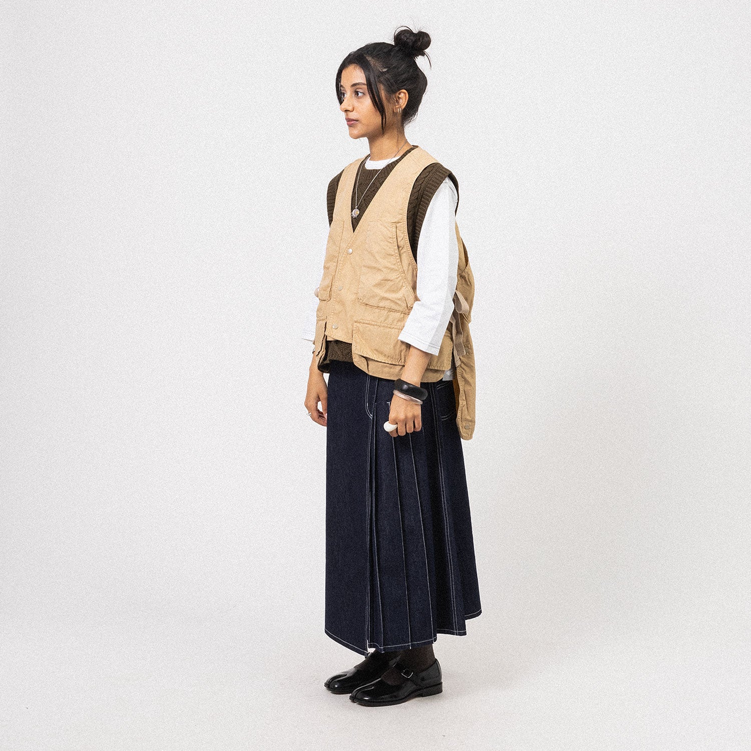 [BEAMS BOY] 1306-0075-652 G.BIG FISHING VEST _ BEIGE