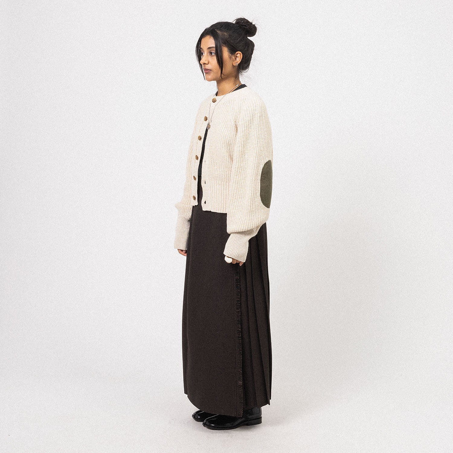 [BEAMS BOY] G.ELBOW/P CARDIGAN _ OFF WHITE