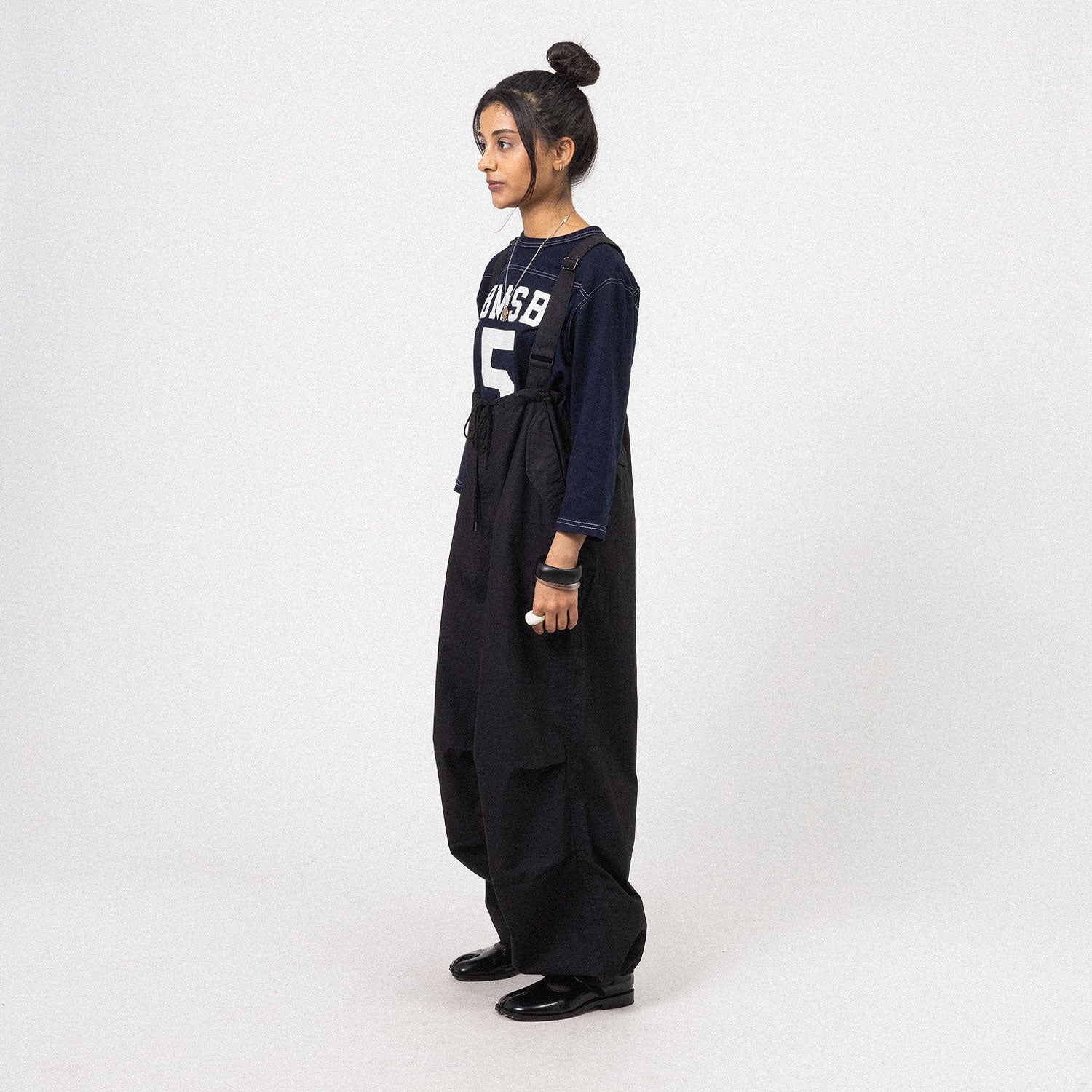 [BEAMS BOY] 1314-0337-101 TENJIKU FOOTBALL 3/4 T-SHIRT _ NAVY