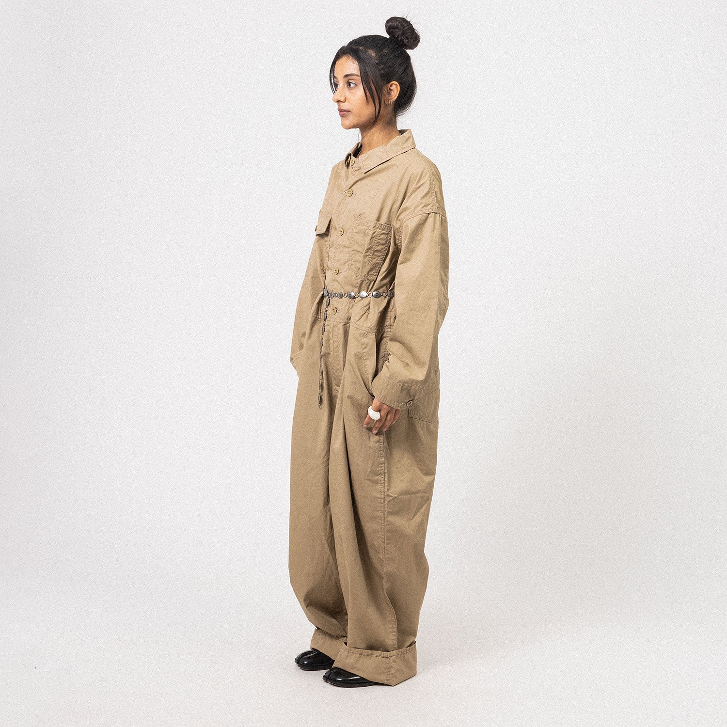 [BEAMS BOY] 1317-0055-652 G.BIG WORK JUMPER _ BEIGE