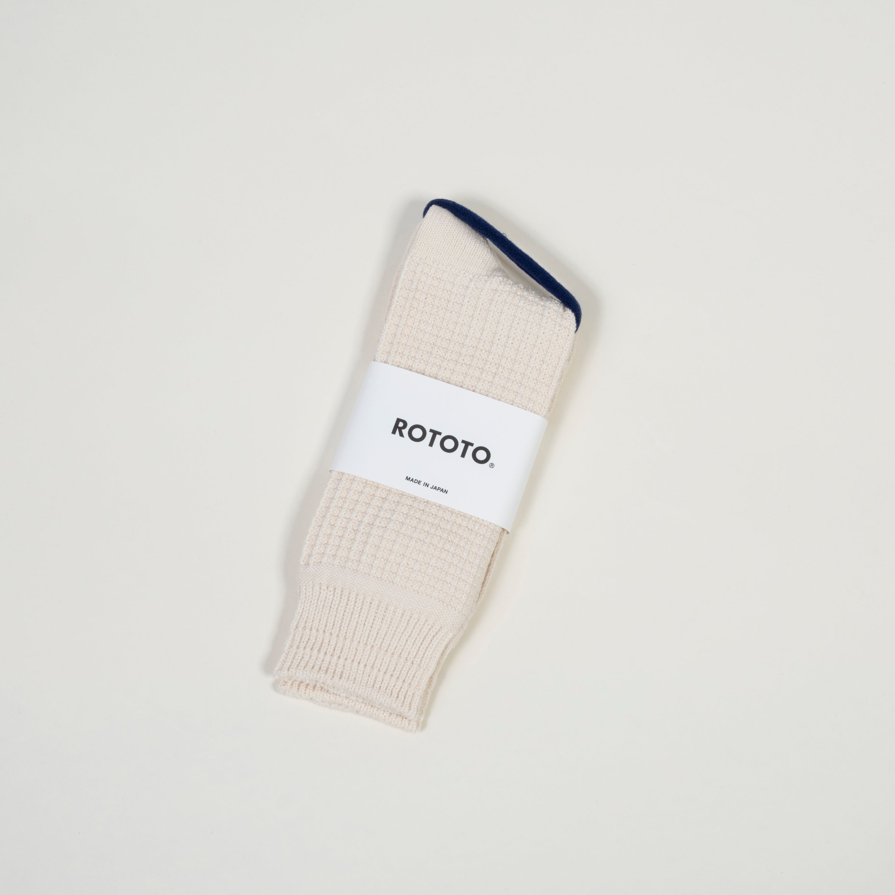 [ROTOTO] R1110 COTTON WAFFLE _ RAW WHITE