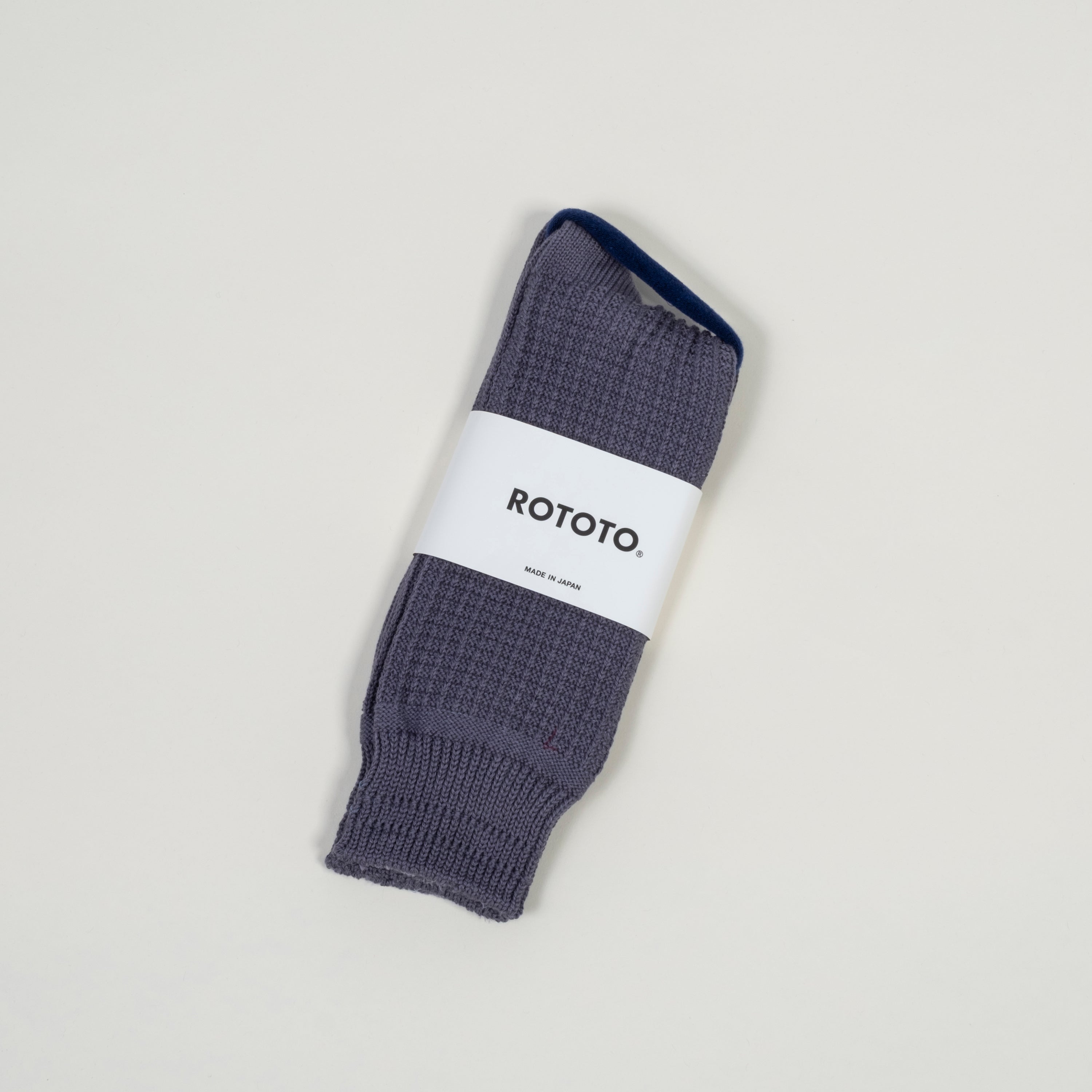 [ROTOTO] R1110 COTTON WAFFLE _ STEEL BLUE