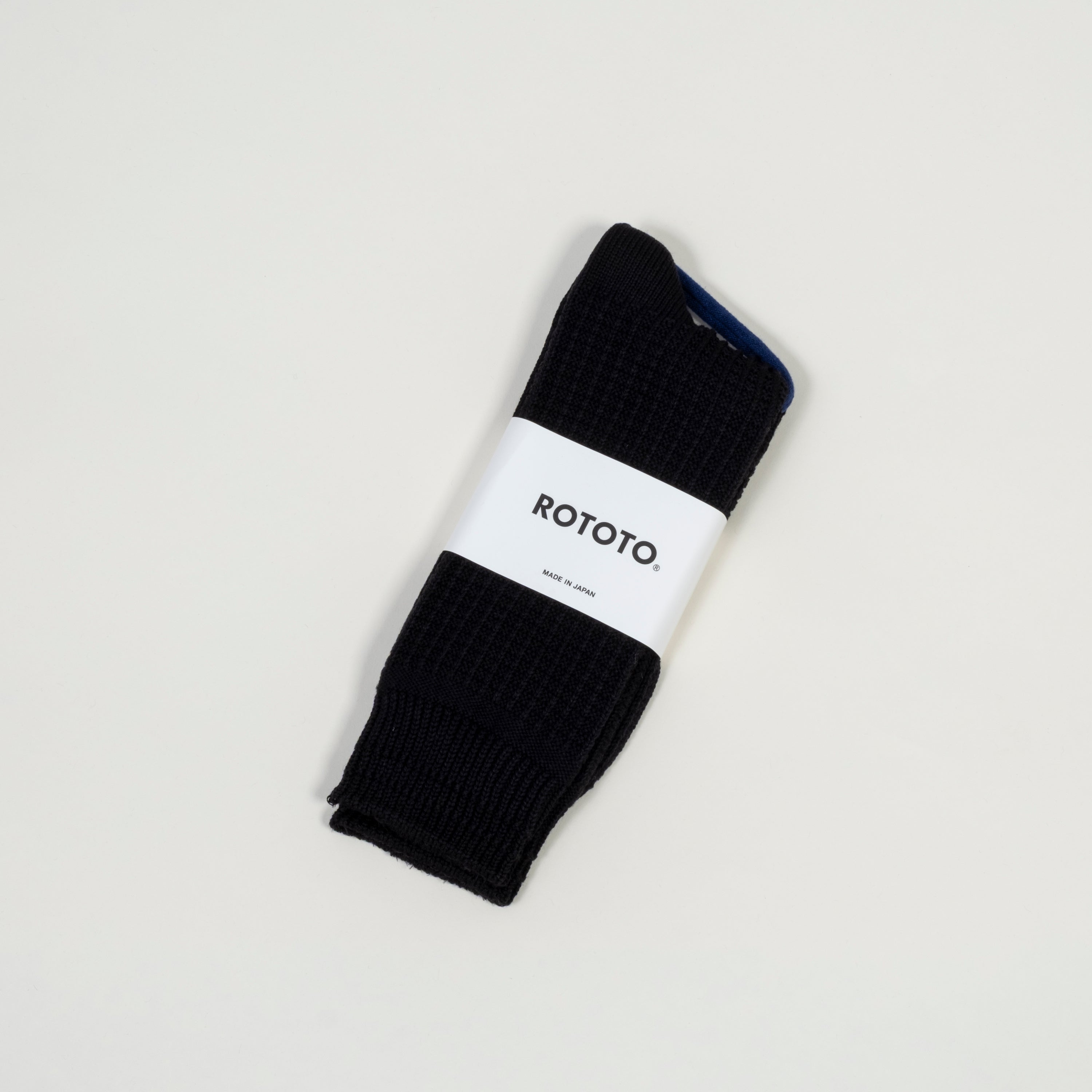 [ROTOTO] R1110 COTTON WAFFLE _ BLACK