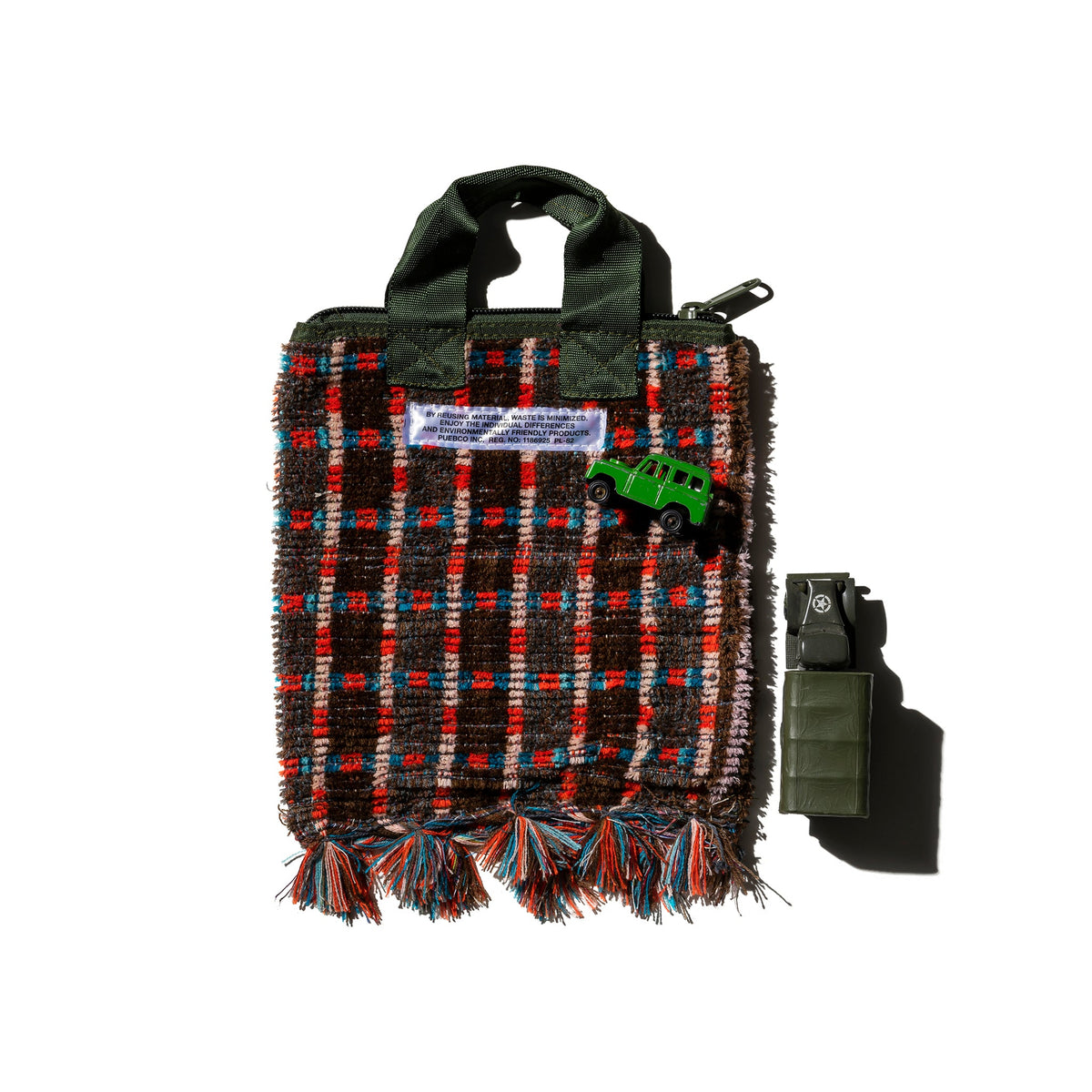 [PUEBCO] TRUCK SEAT FABRIC SMALL TOTE _ MULTI