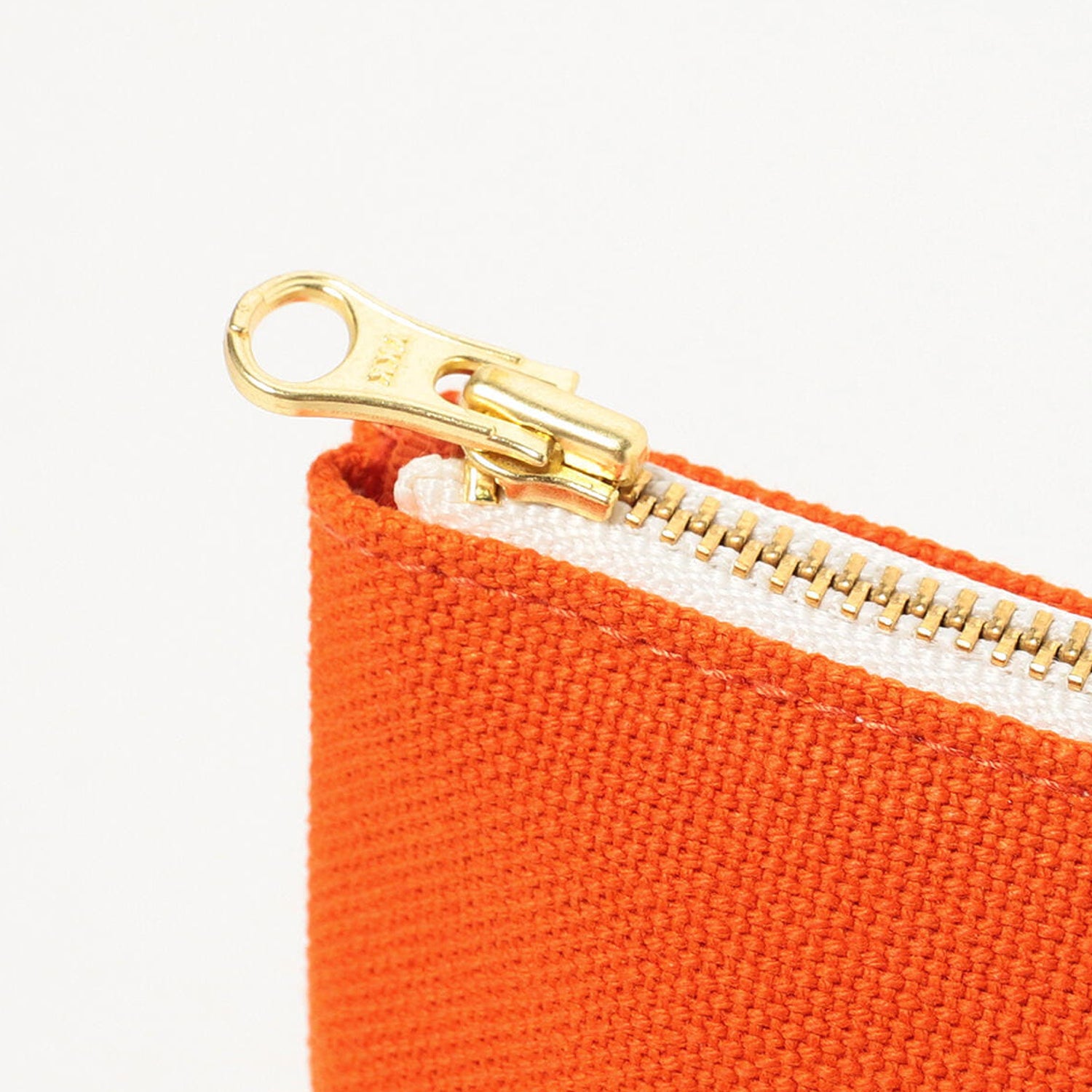 [BEAMS JAPAN x KURASHIKI HANPU] POUCH _ ORANGE