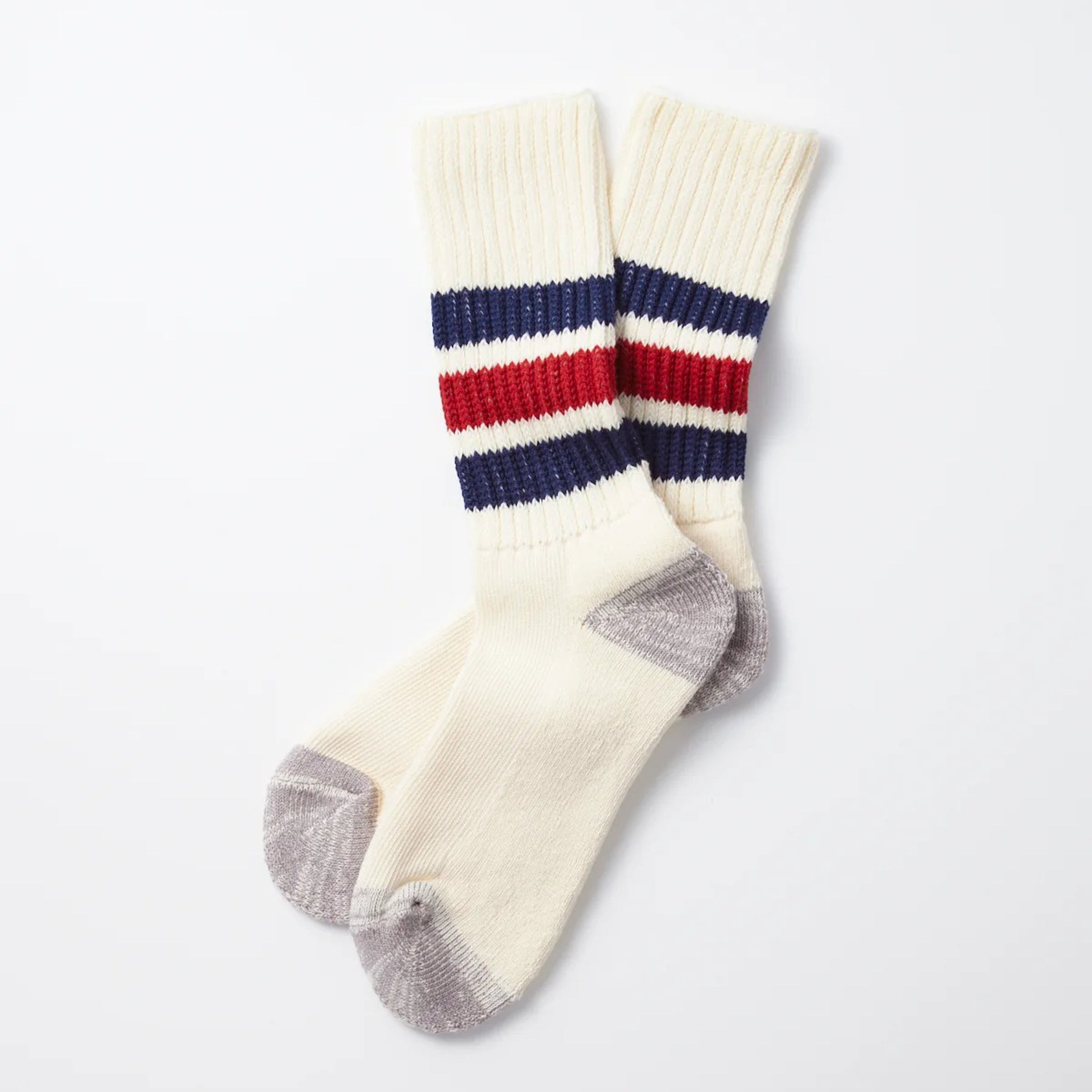 [ROTOTO] R1255 COARSE RIBBED _ NAVY/D.RED