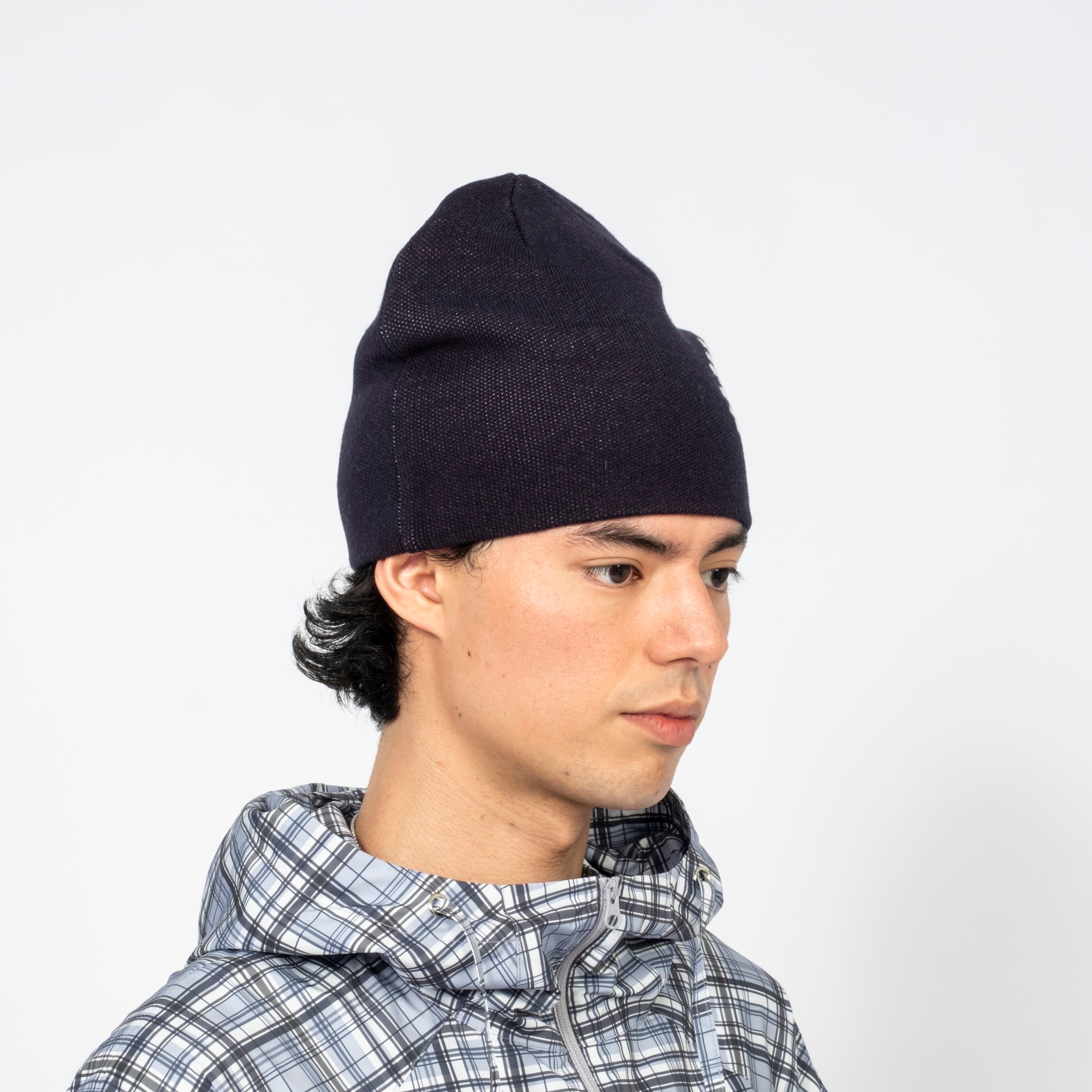 [999HUMANITY] LOGO SYMBOL JACQUARD BEANIE _ DARK NAVY