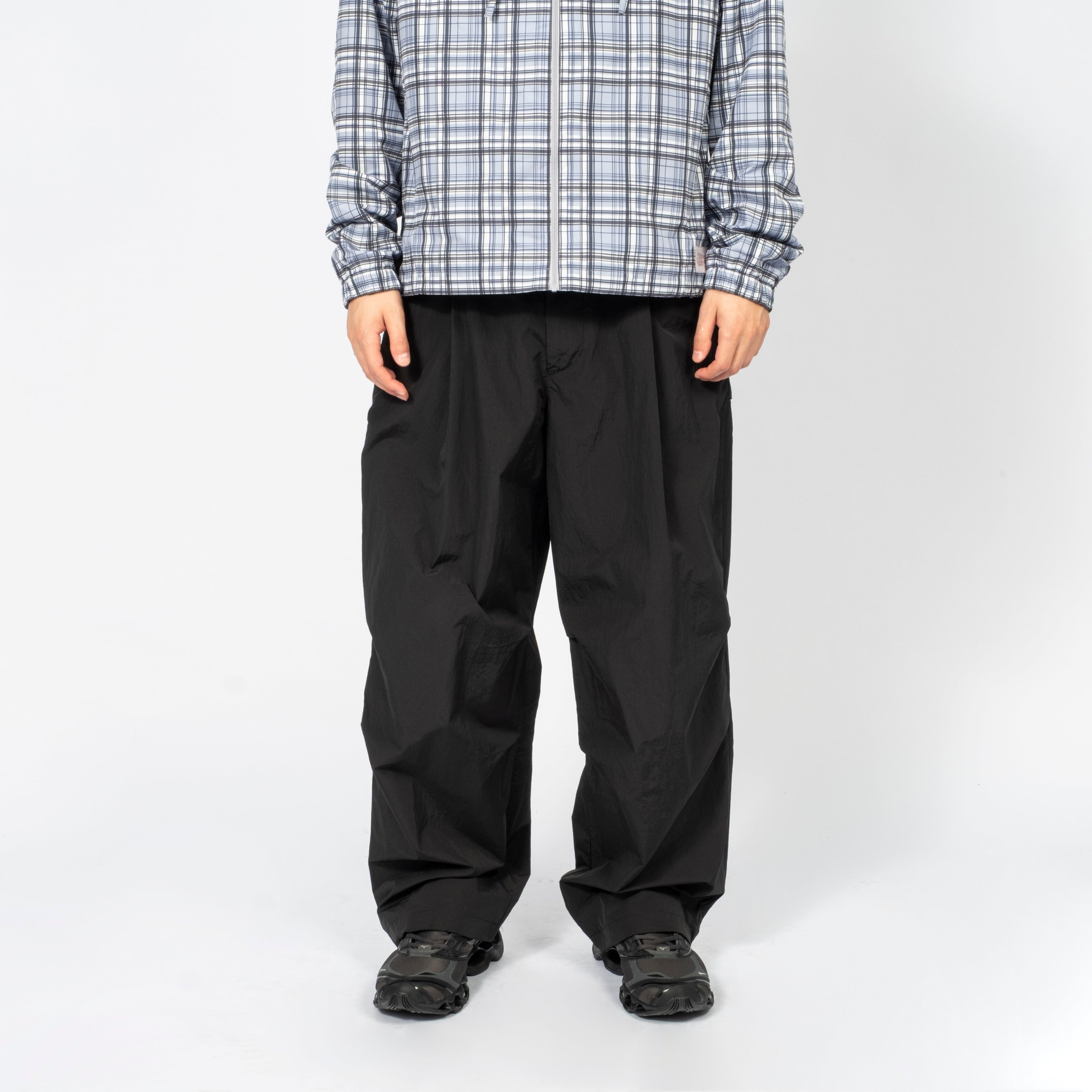 [999HUMANITY] NYLON EASY PANTS _ BLACK