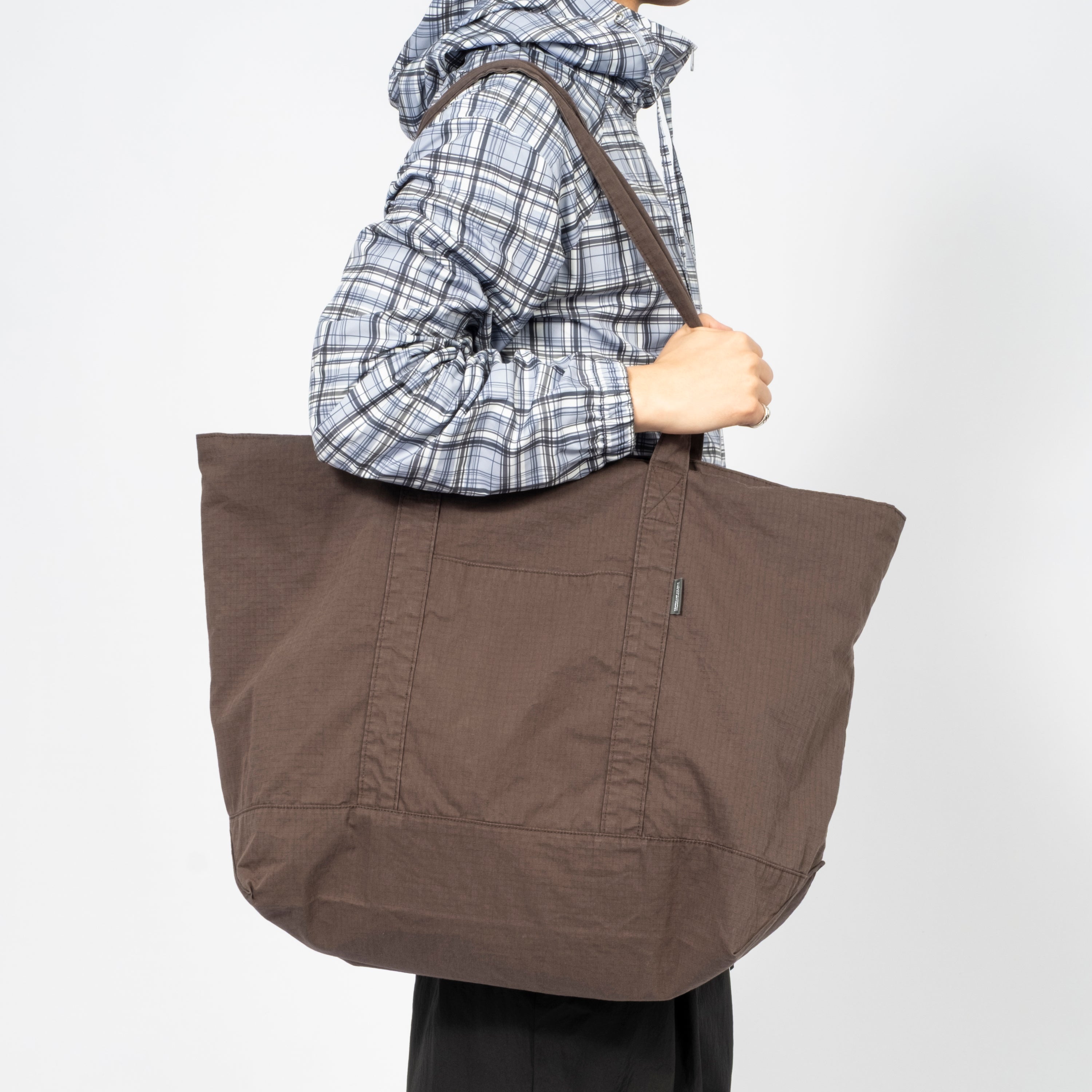 [999HUMANITY] AV BIG TOTE BAG _ WASHED CHARCOAL