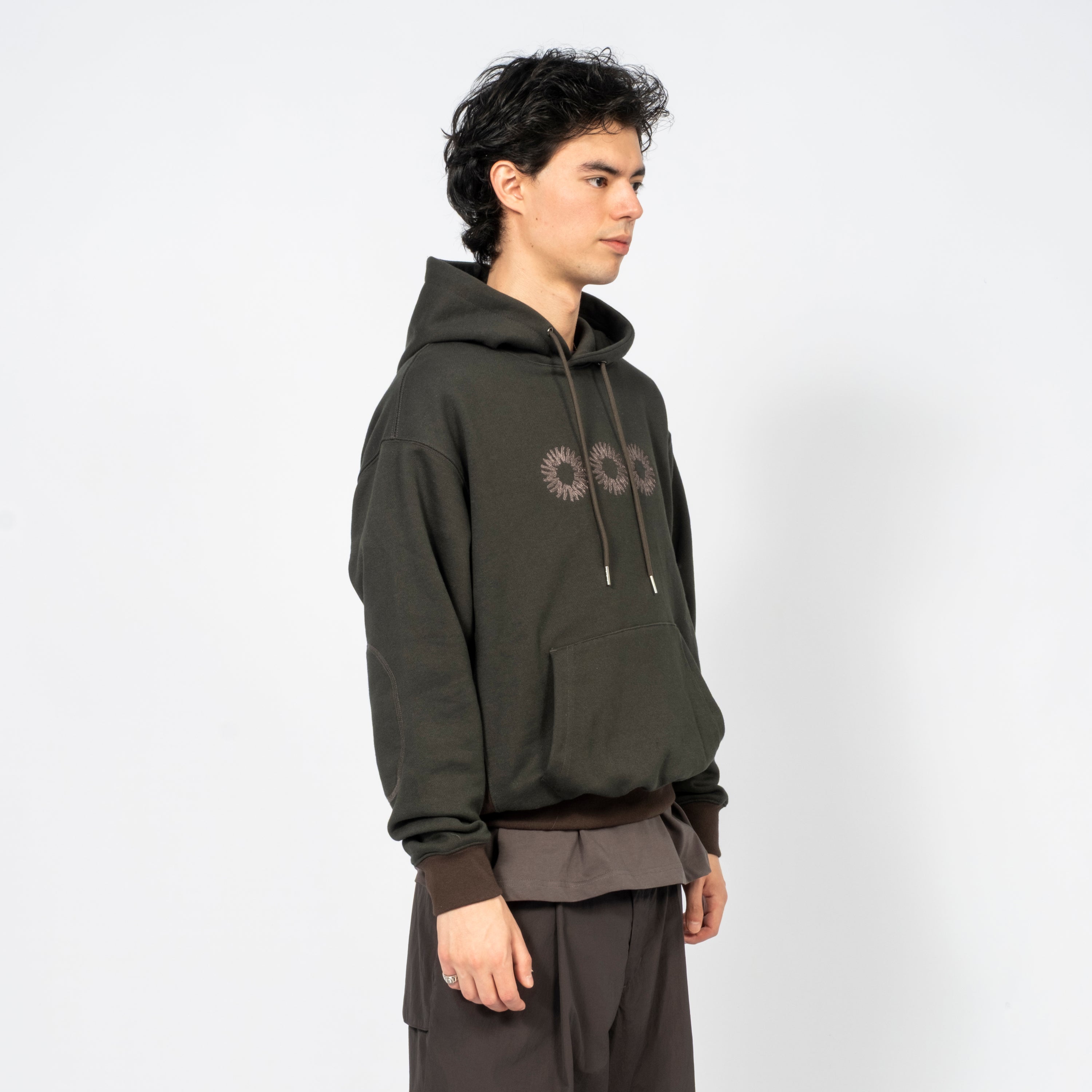 [999HUMANITY] EVD HOODIE _ MOSSY GREEN
