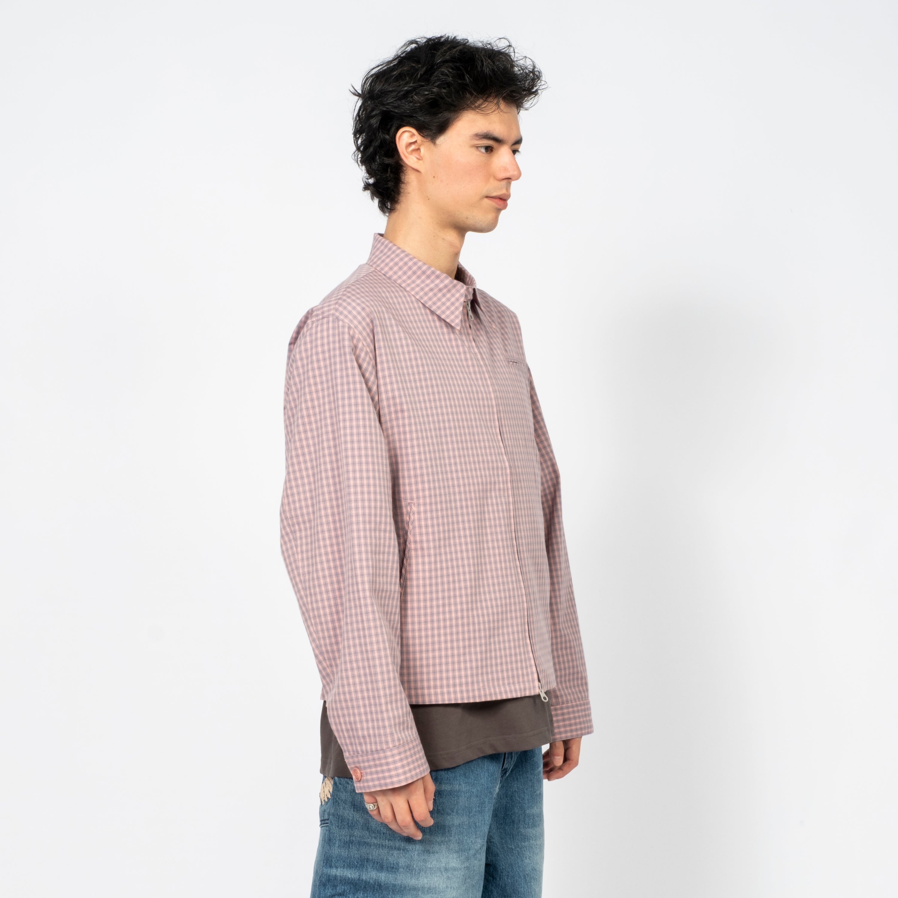 [999HUMANITY] EASY CHECK JACKET V2 _ PINK