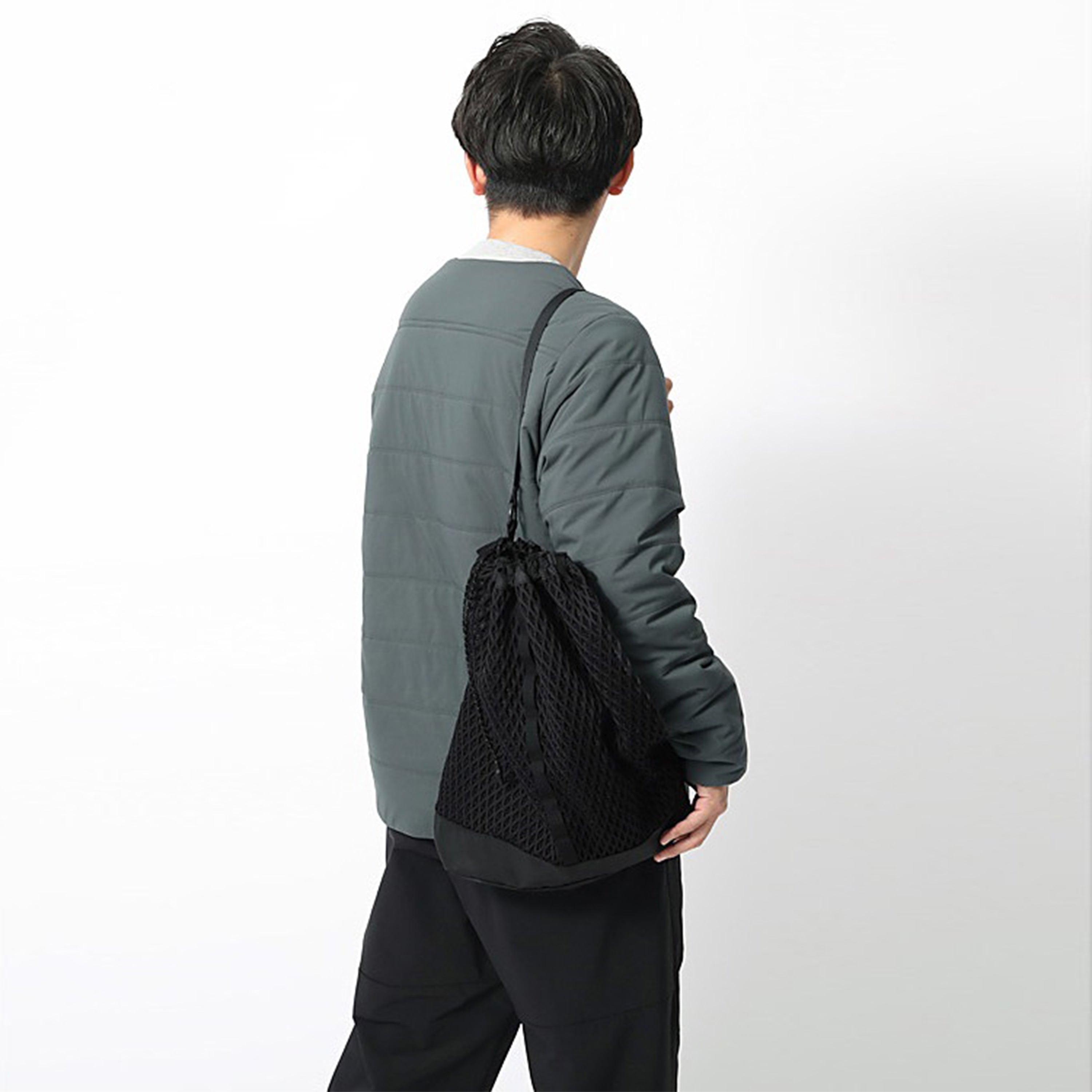 [SNOW PEAK] DOUBLE FACE MESH SHOULDER BAG _  ONE BLACK