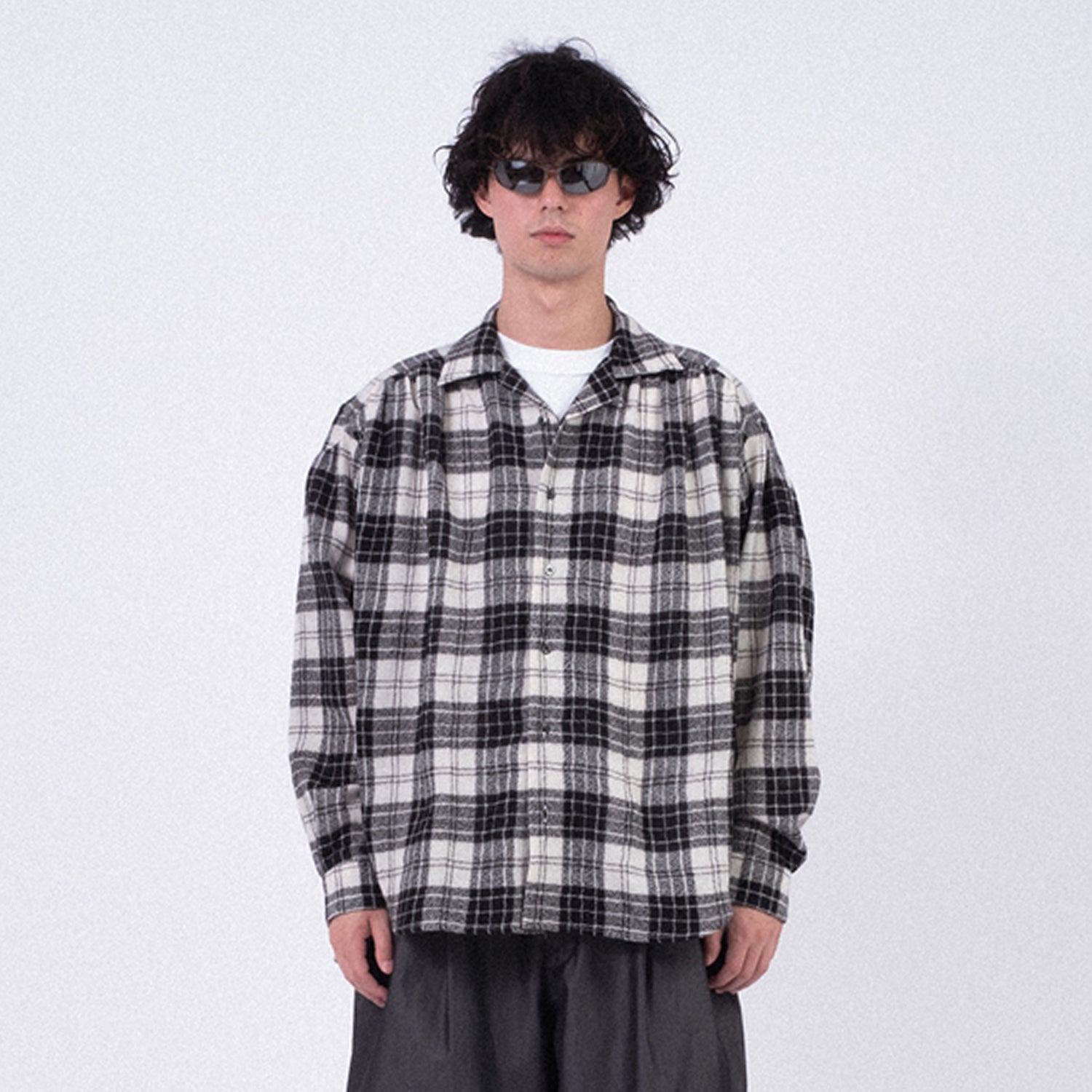 [AÏE] PU666 PAINTER SHIRT _ B-GREY