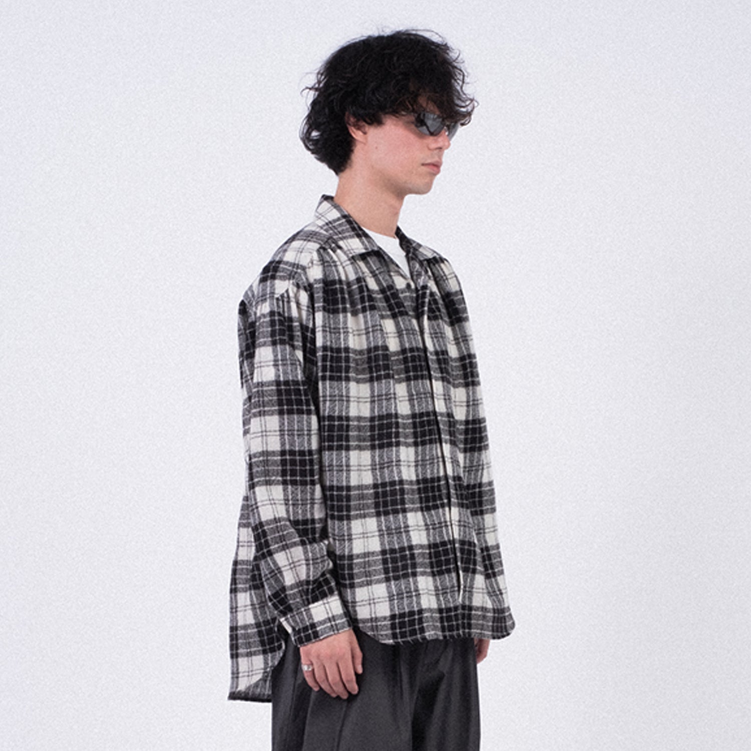 [AÏE] PU666 PAINTER SHIRT _ B-GREY