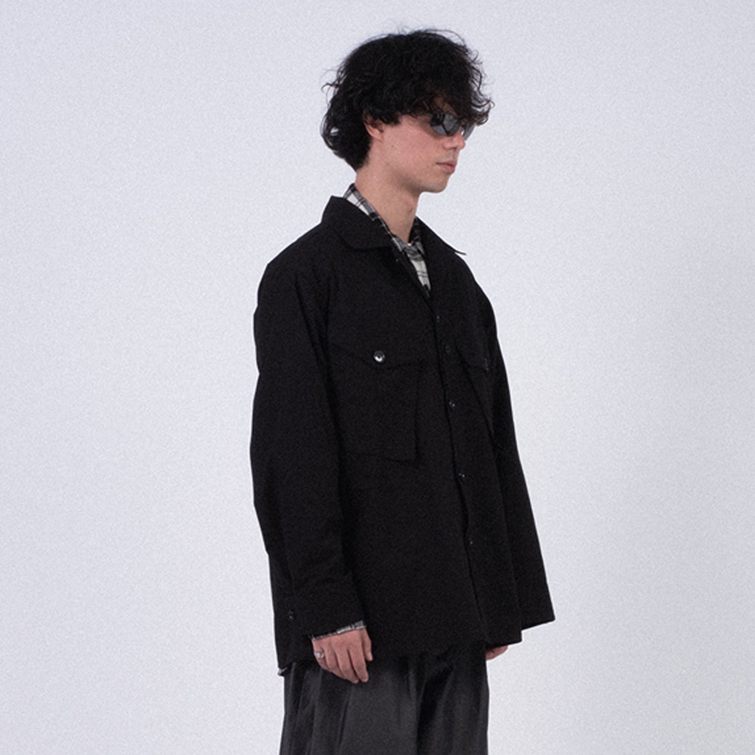 [AÏE] PU657 PRS SHIRT _  B-BLACK