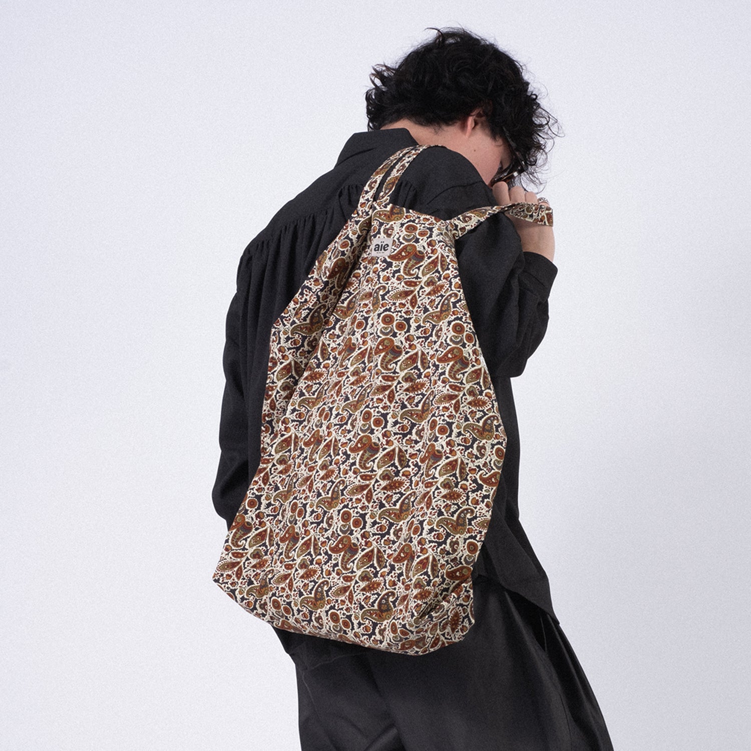 [AÏE] PU603 GROCERY BAG _ A-BLACK