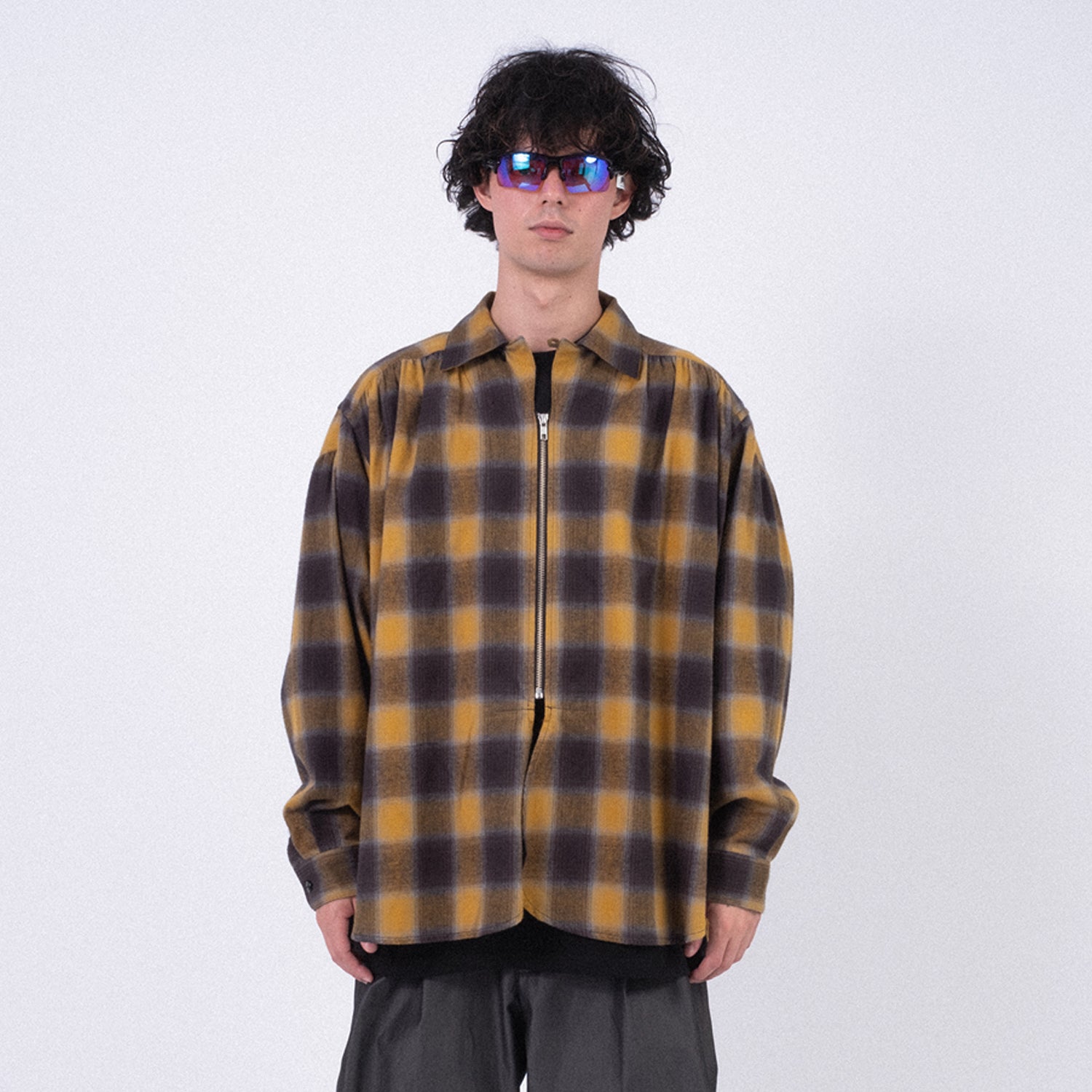 [AÏE] PU675 Z PAINTER SHIRT _ A-MUSTARD