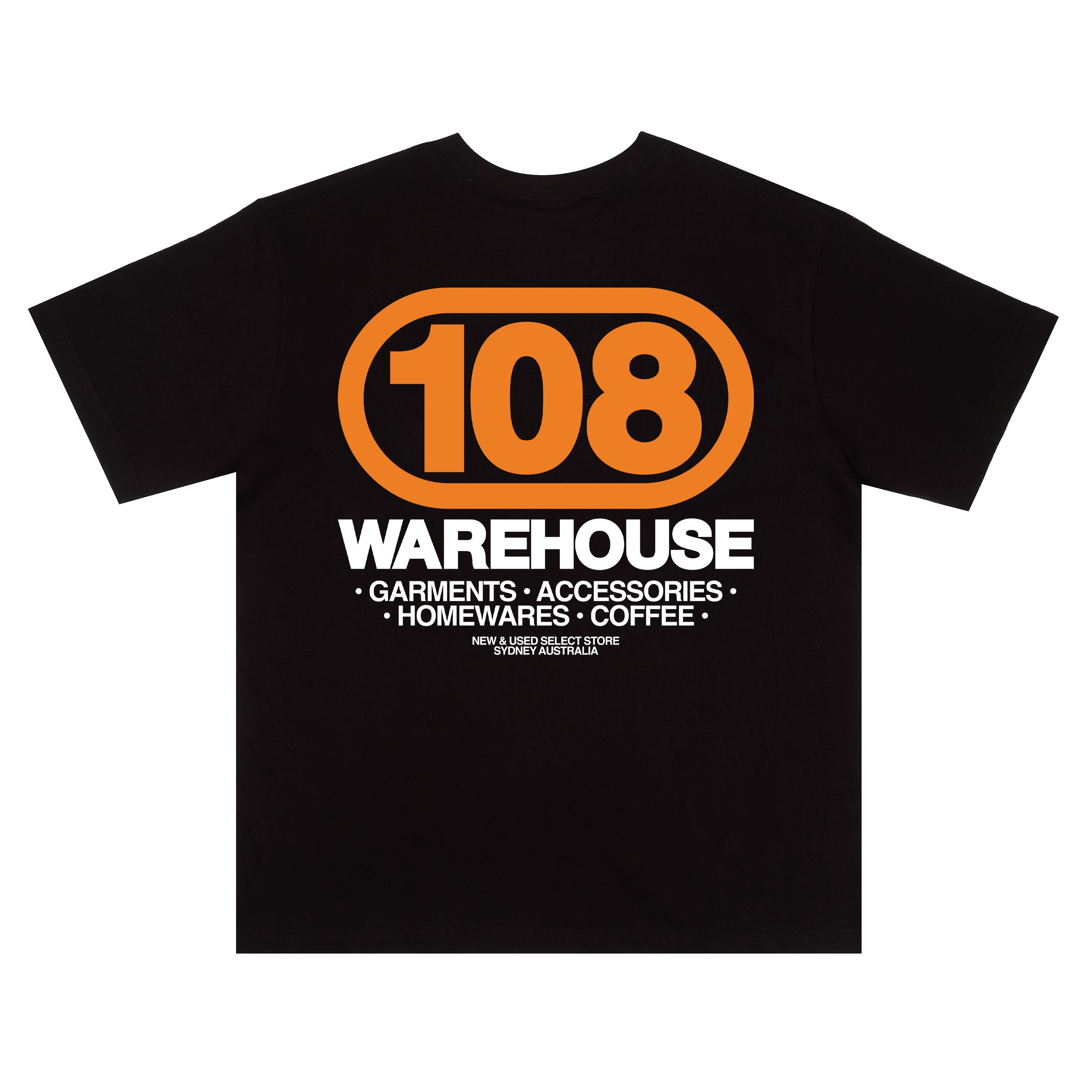 [108WAREHOUSE] OVAL T-SHIRT _ BLACK