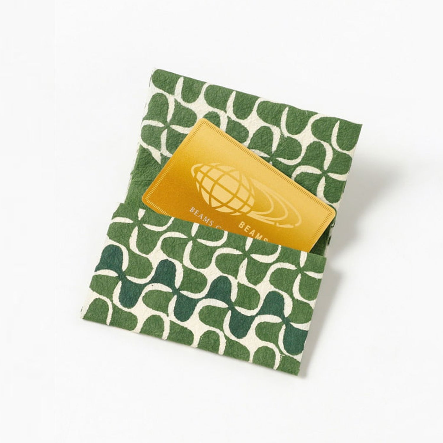 [BEAMS JAPAN] KEIJUSHA CARD CASE _ GREEN