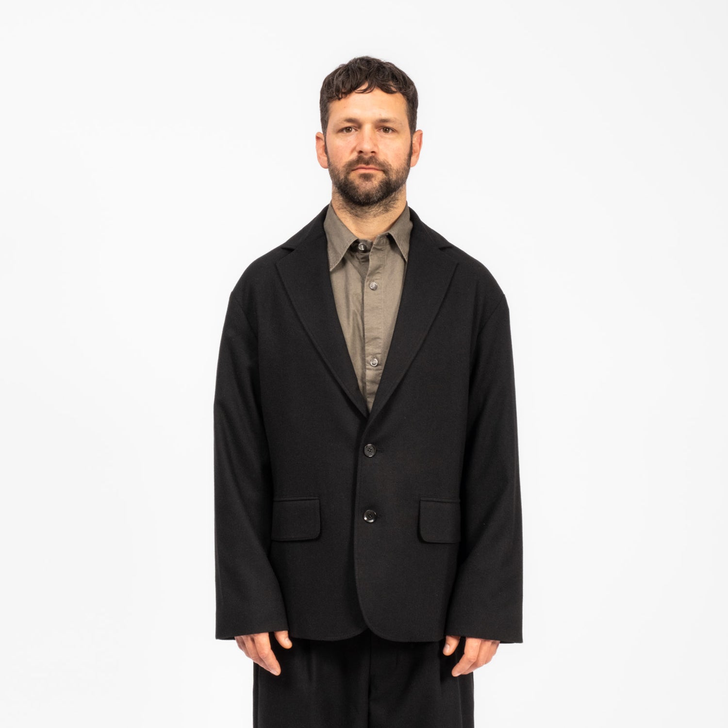 [MERELY MADE] INFORMAL BLAZER _ INK BLACK