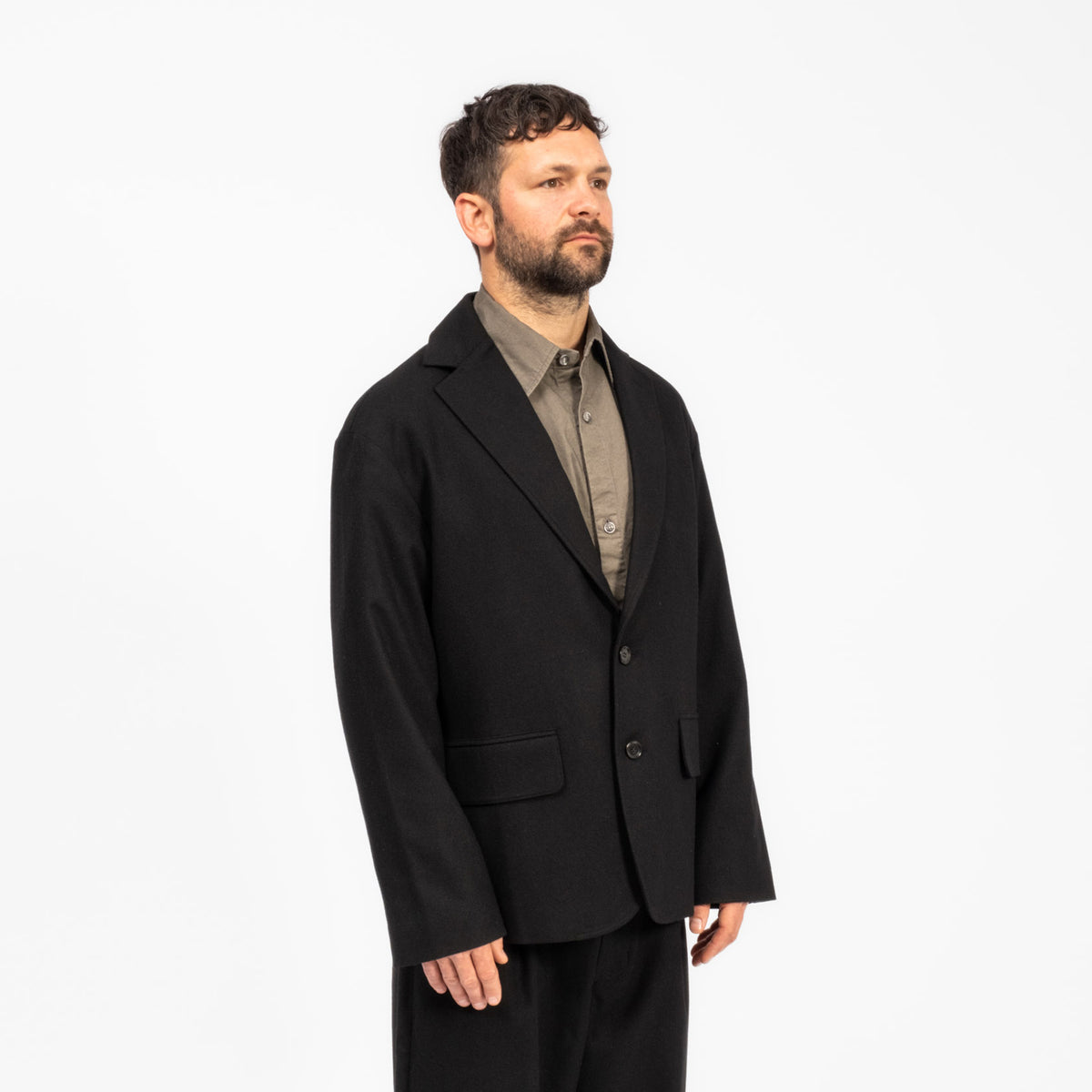 [MERELY MADE] INFORMAL BLAZER _ INK BLACK