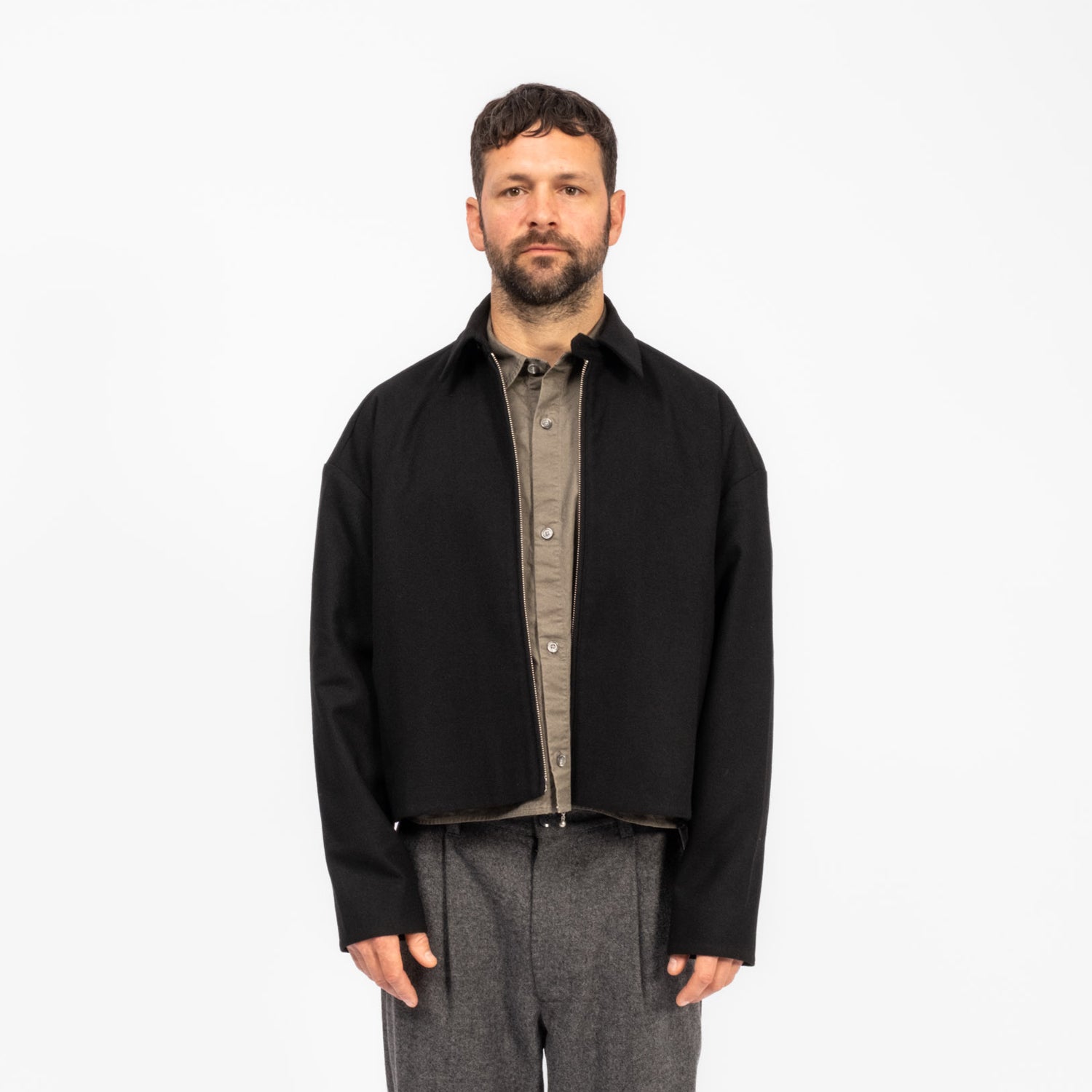 [MERELY MADE] NOMADIC CROPPED JACKET _ INK BLACK