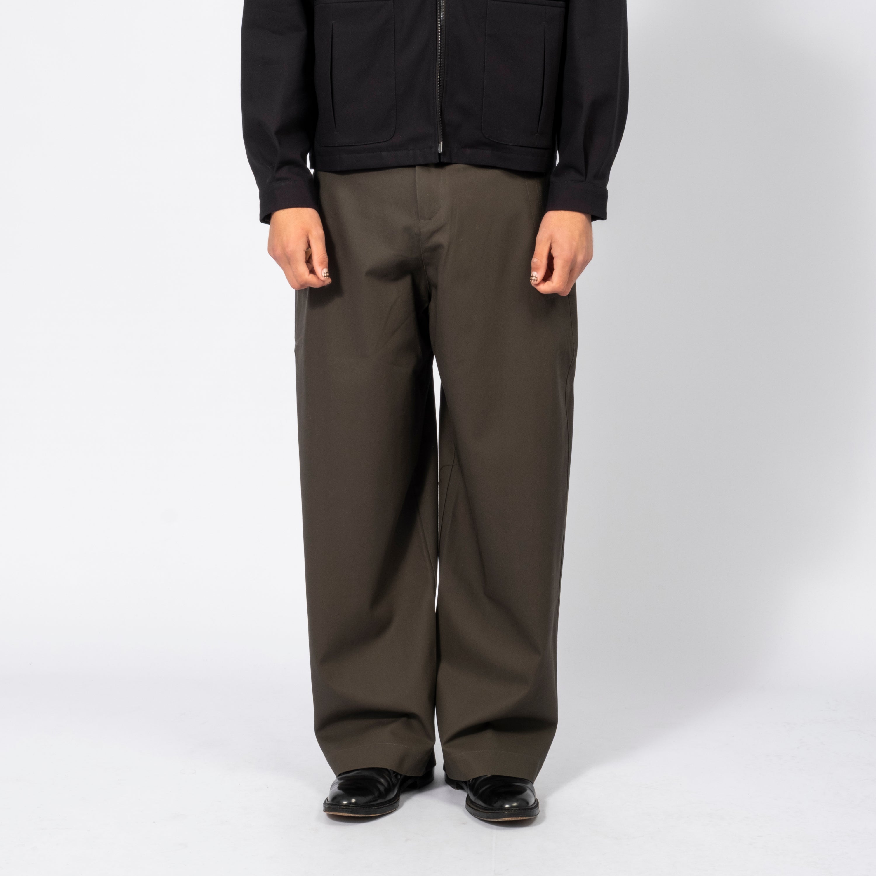 [SAGE NATION] WIDE TAILORED TROUSER _ CHARCOAL