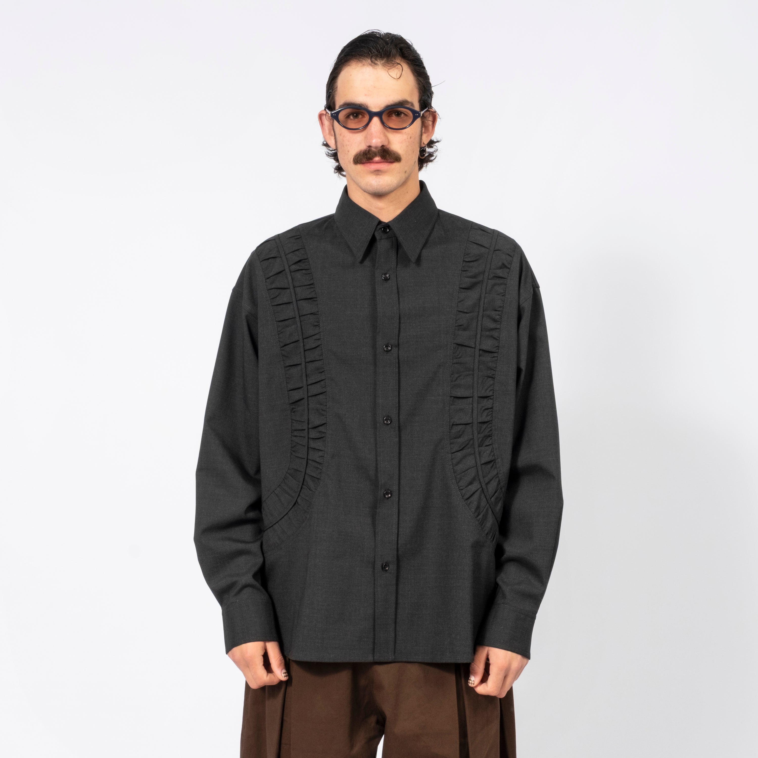 [SAGE NATION] FOSSIL SHIRT _ CHARCOAL